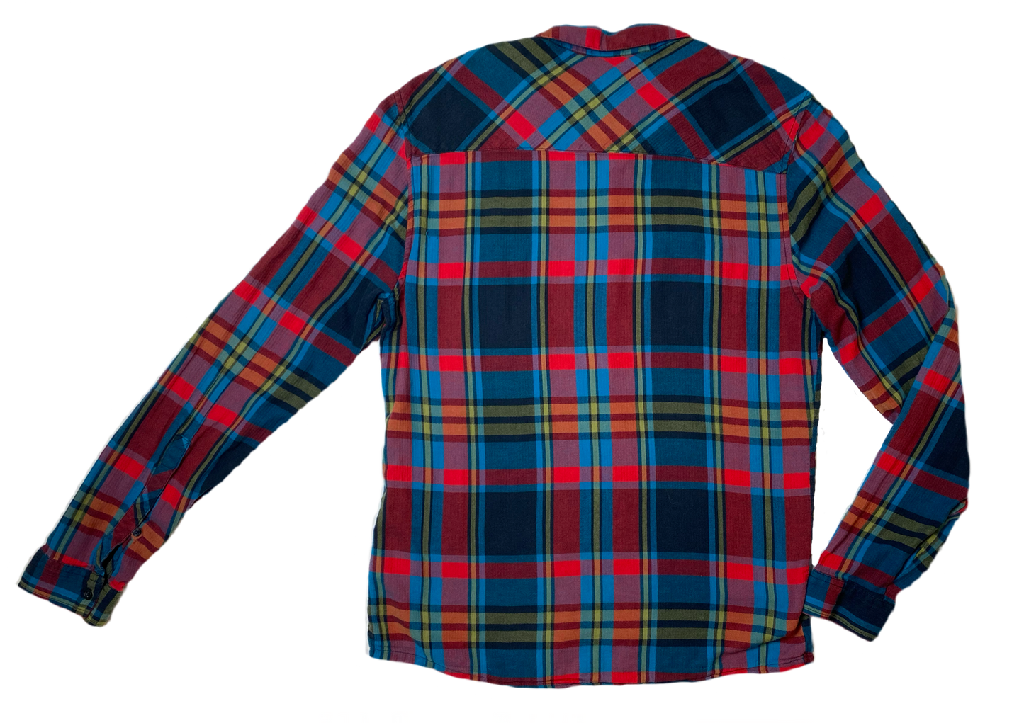 Divided Bright Color Plaid Shirt Beautiful multi colored plaid shirt with front pockets. Brighten up your Fall wardrobe with this great shirt! You can't go wrong wit
