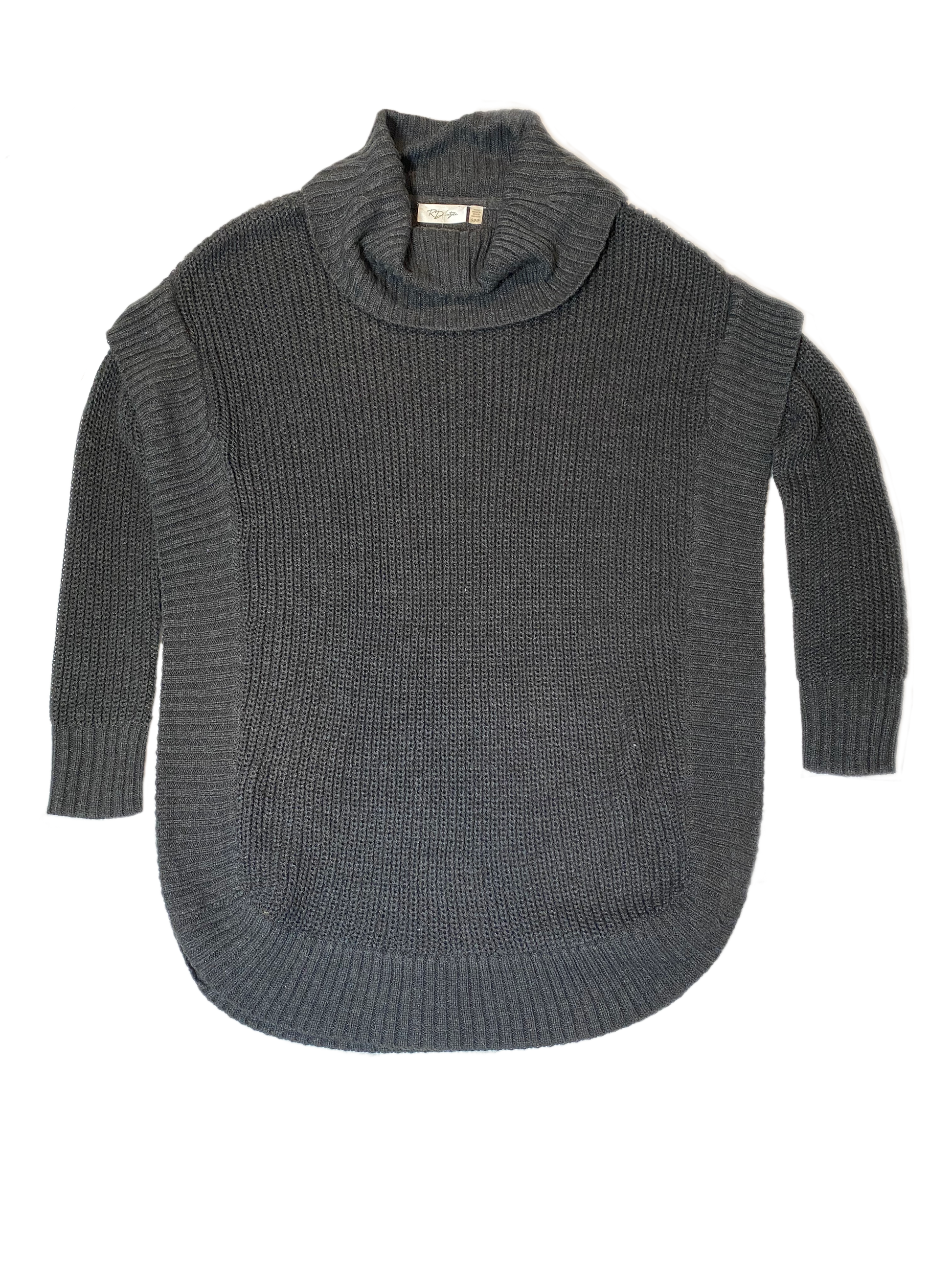 RD Style Pull-Over Cowl Neck Sweater - NWT New with tags!!! Charcoal grey, split sides, pull-over tunic style sweater. A great elevated basic for any wardrobe!