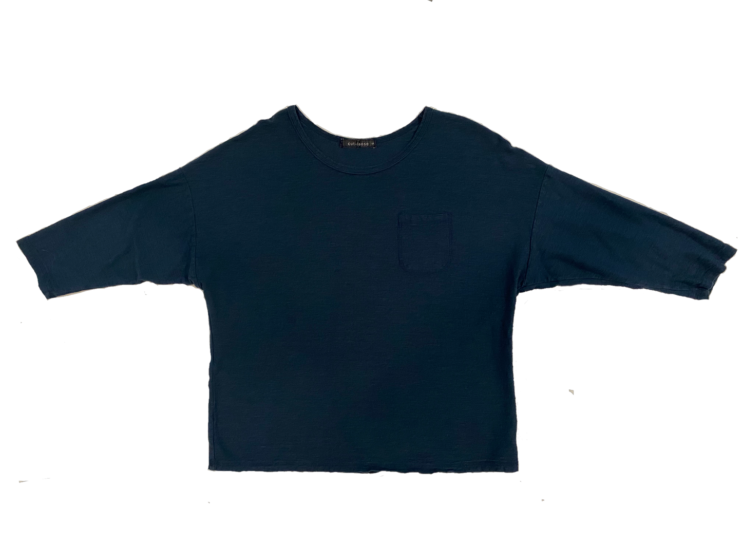 Cut Loose Dark Teal Drop Shoulder Top with Pocket The perfect every day top, in a fantastic dark teal color.