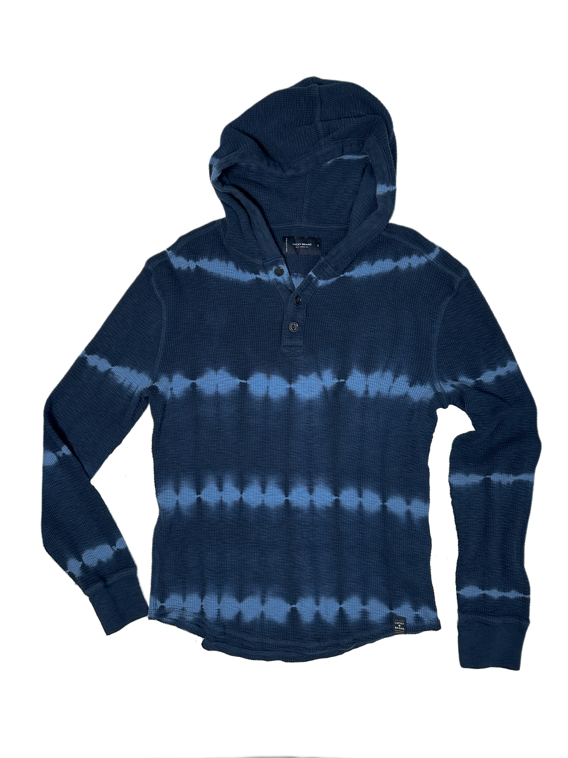 Lucky BrandRock the Lucky Brand Tie Dye Thermal Hoodie and you'll have a jacket that lets you stay comfy and keep your street style game strong! Max out your chill levels with HoodieLucky Brand Tie Dye Thermal HoodieLucky Brand Tie Dye Thermal Hoodie