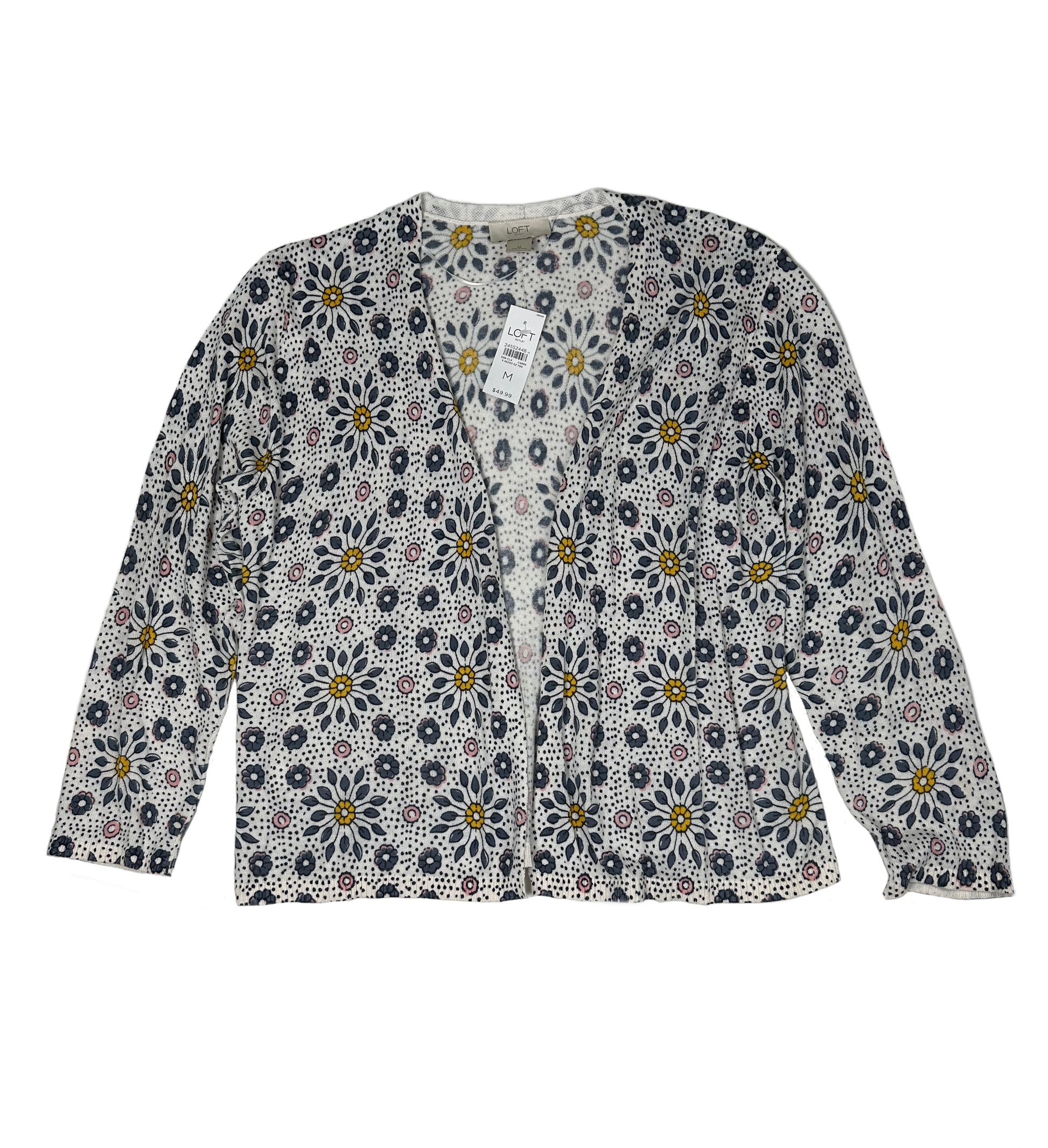 Loft Outlet Open Front Spring Print Sweater - NWTOur new with tags Loft Outlet spring print sweater is ready for warmer days and breezier nights! Lightweight, open front, and designed with a unique spring print, itLoft Outlet Open Front Spring Print Sweater - NWTSweater