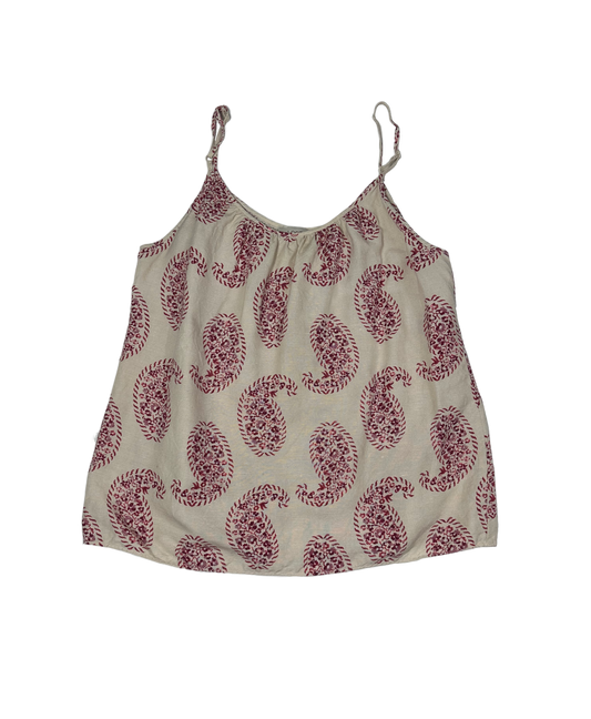 Loft Spaghetti Strap Paisley Print TopStay comfortable and stylish with the Ann Taylor Loft adjustable spaghetti strap paisley print top. This flowy top features an eye-catching paisley print that will mLoft Spaghetti Strap Paisley Print TopWomens Tops