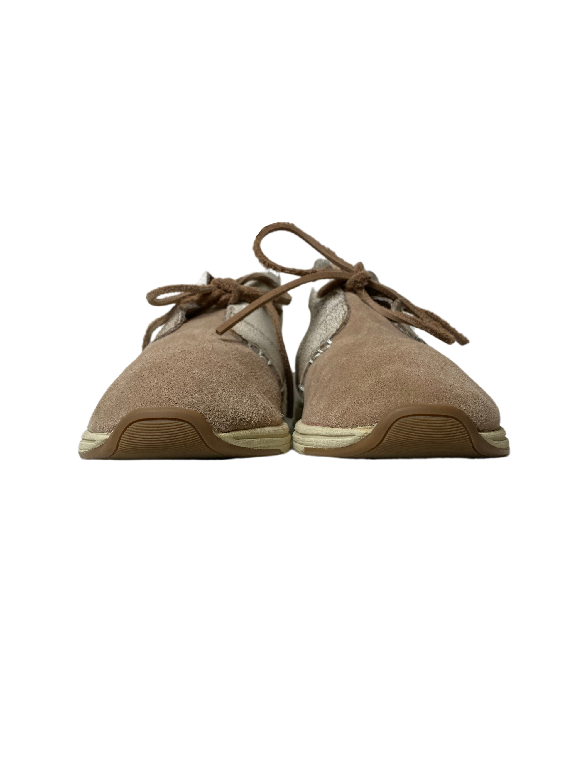Aerosoles Sing Song Tan Leather Drawstring BootieThese drawstring booties are trending with the two tone leather and crackled detail. 
Wear these for a casual day out and about.