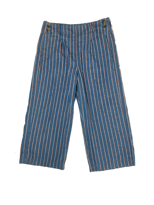American Eagle Side Button Striped Denim Pant Love these! Such a fun and unique look. Wear with flats and a fitted top for an easy on the go look.  These will be you