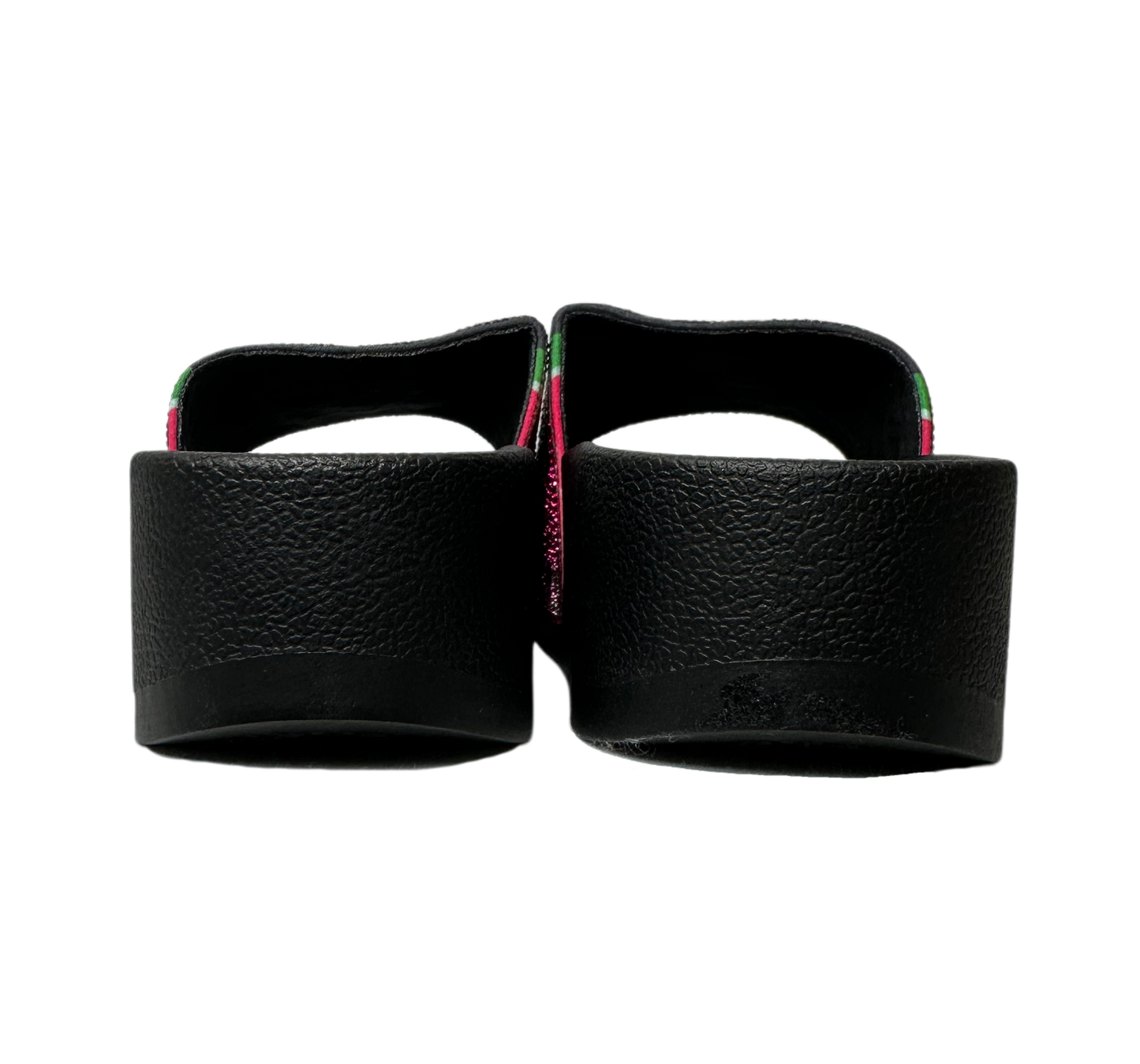 Wild Pair Watermelon Caroletta Platform Slides - NWBPrepare your feet for a wild ride in these Watermelon Caroletta Platform Slides! They come fresh off the vine with a bejeweled watermelon design accents and sky-highWild Pair Watermelon Caroletta Platform Slides - NWBShoes