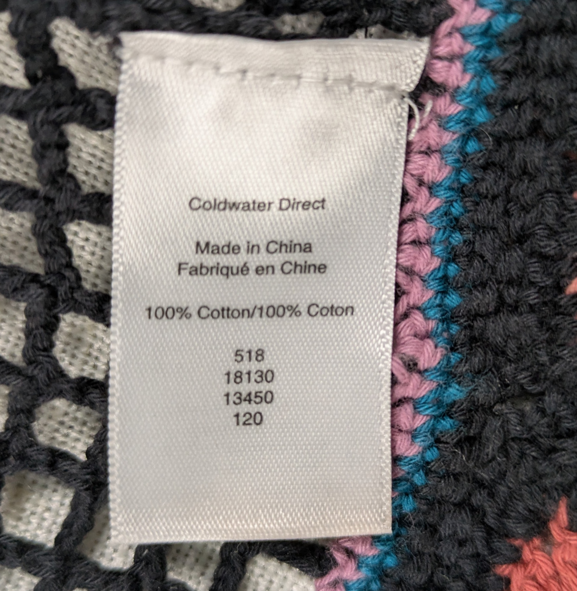 Coldwater Creek Multicolor Crochet Sweater Size Small Stay cozy and stylish with this Coldwater Creek Multicolor Crochet Sweater in size small. Handcrafted with croc