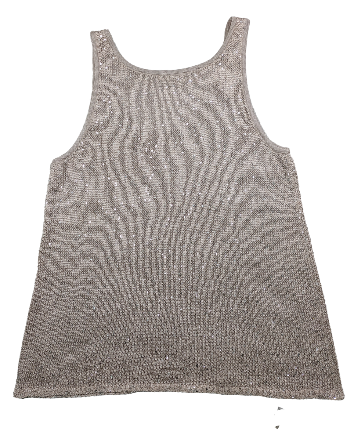 Matty M Knit Blush Tank Top With Sequins