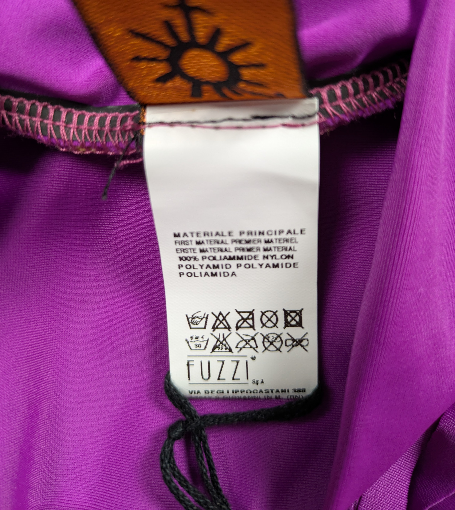 Vintage Jean Paul Gaultier Fuzzi Soleil Festival Skirt Yellow with Purple Fringe Size Medium