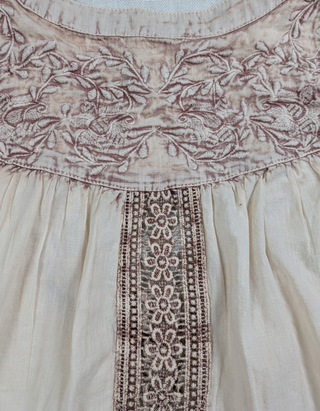 Rachel Zoe Sleeveless Embroidered Swing Top Size Small