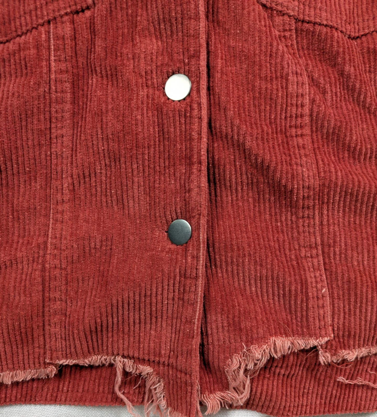 POL by Anthropologie Distressed Wide Corduroy Jacket Size Small