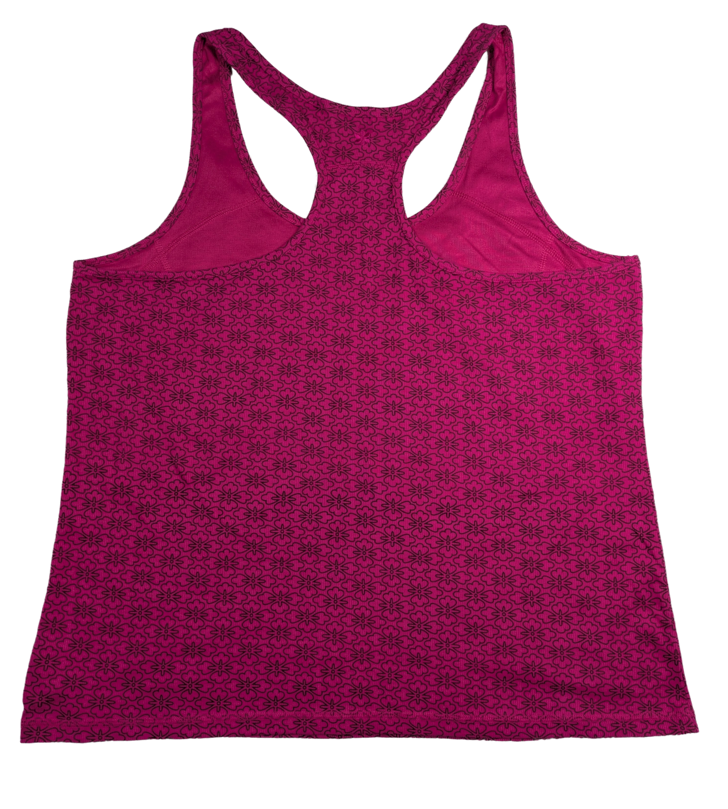 Old Navy do a little yoga Pink with Blue Floral Print Tank Top Size XXL