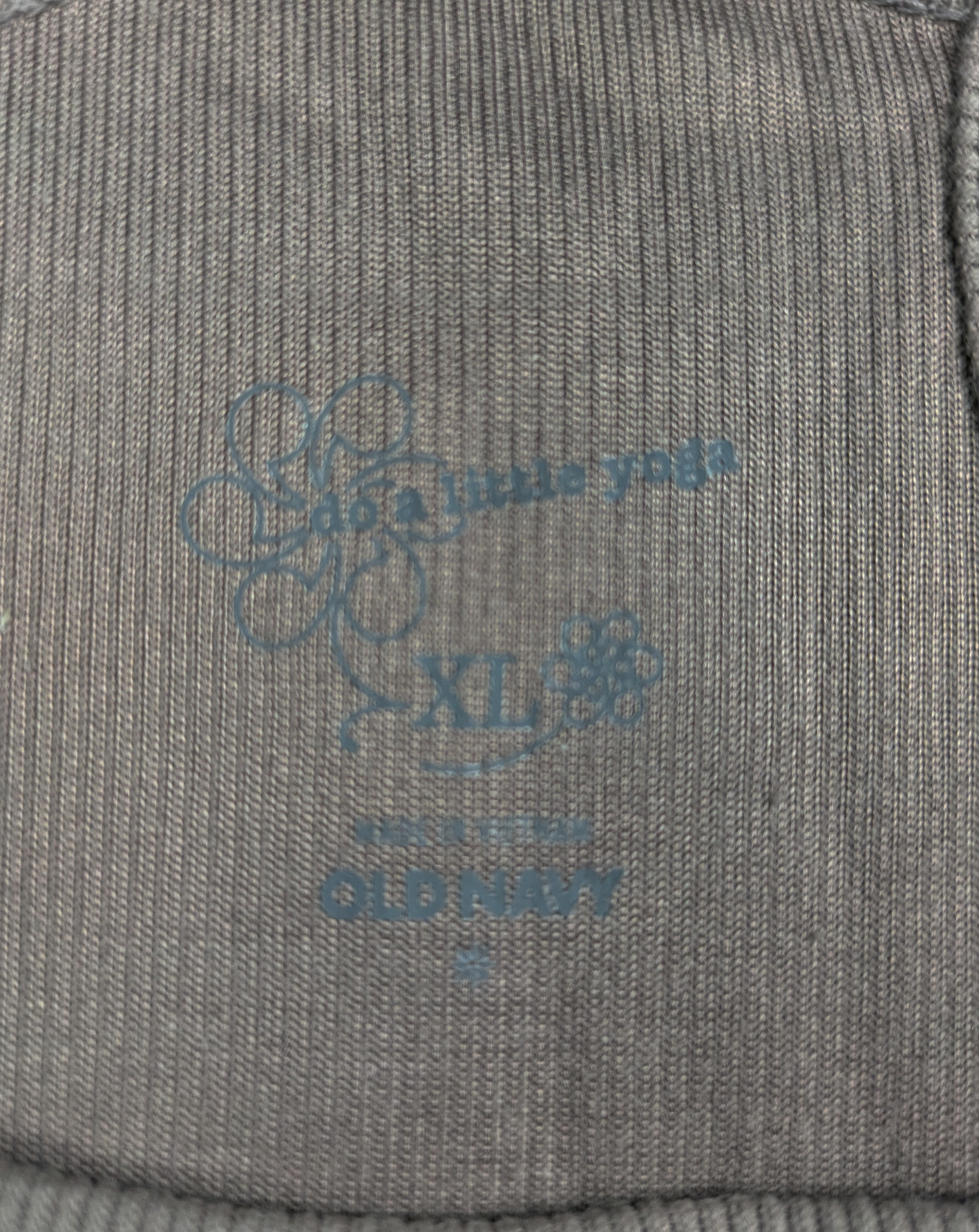 Old Navy do a little yoga Beige Racerback Tank with Pink Flowers Size XL