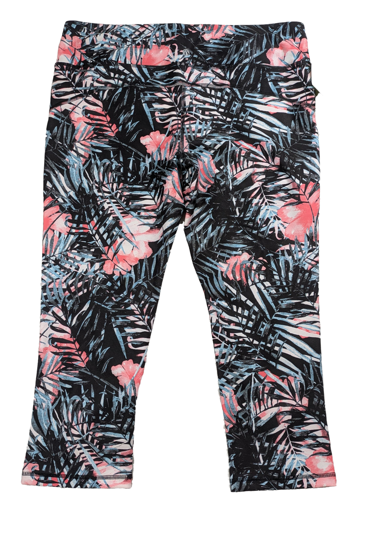Marika Sport Cropped Tropical Print Leggings Size XL NWT