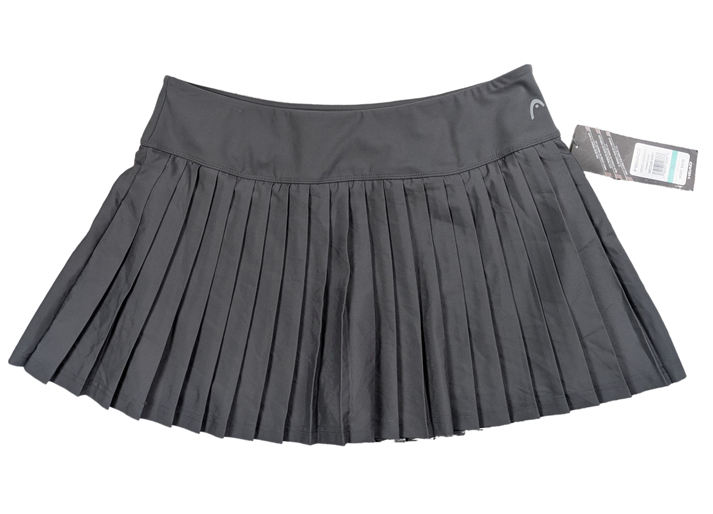 Head Gray Pleated Tennis Skirt/Skort with built-in shorts Size XL