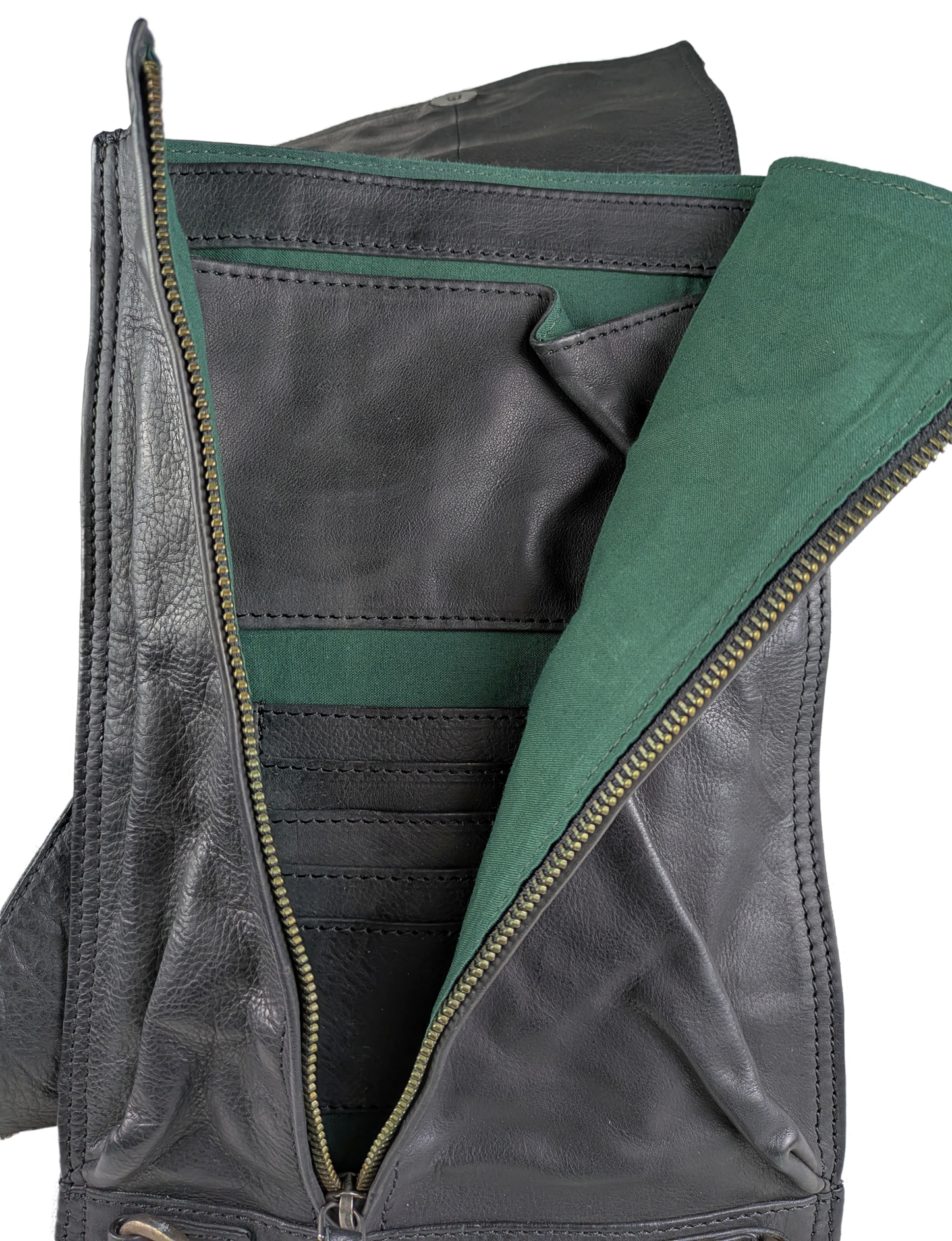 Rock, Paper, Scissors Black Leather Messenger Sling bag Crossbody NWT