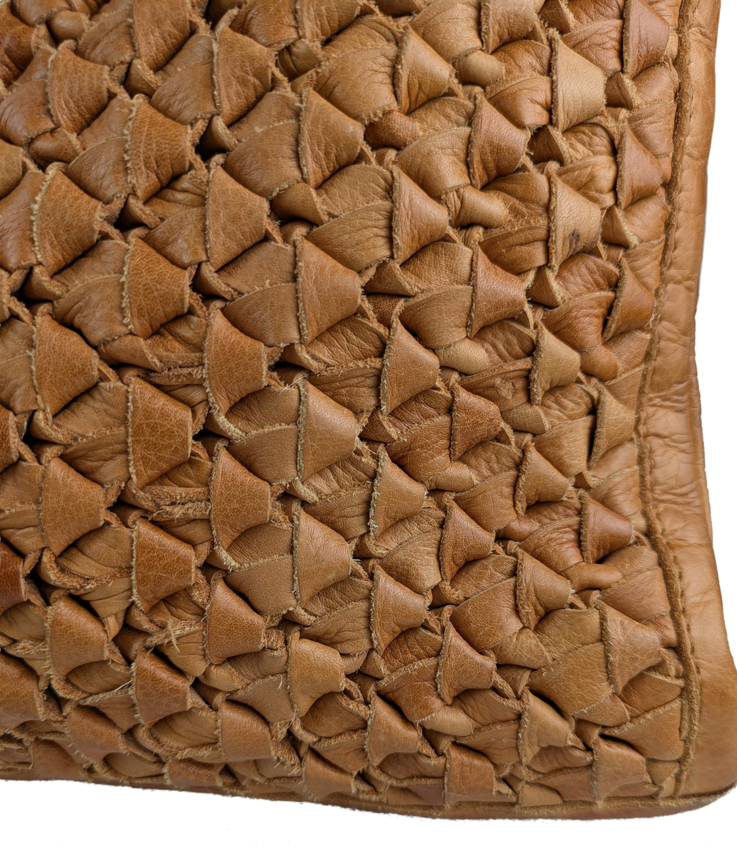 Anthropologie Day & Mood Ann Braided Oversized Clutch Indulge in luxury with the Anthropologie Day &amp; Mood Ann Braided Oversized Clutch. Crafted from soft leather