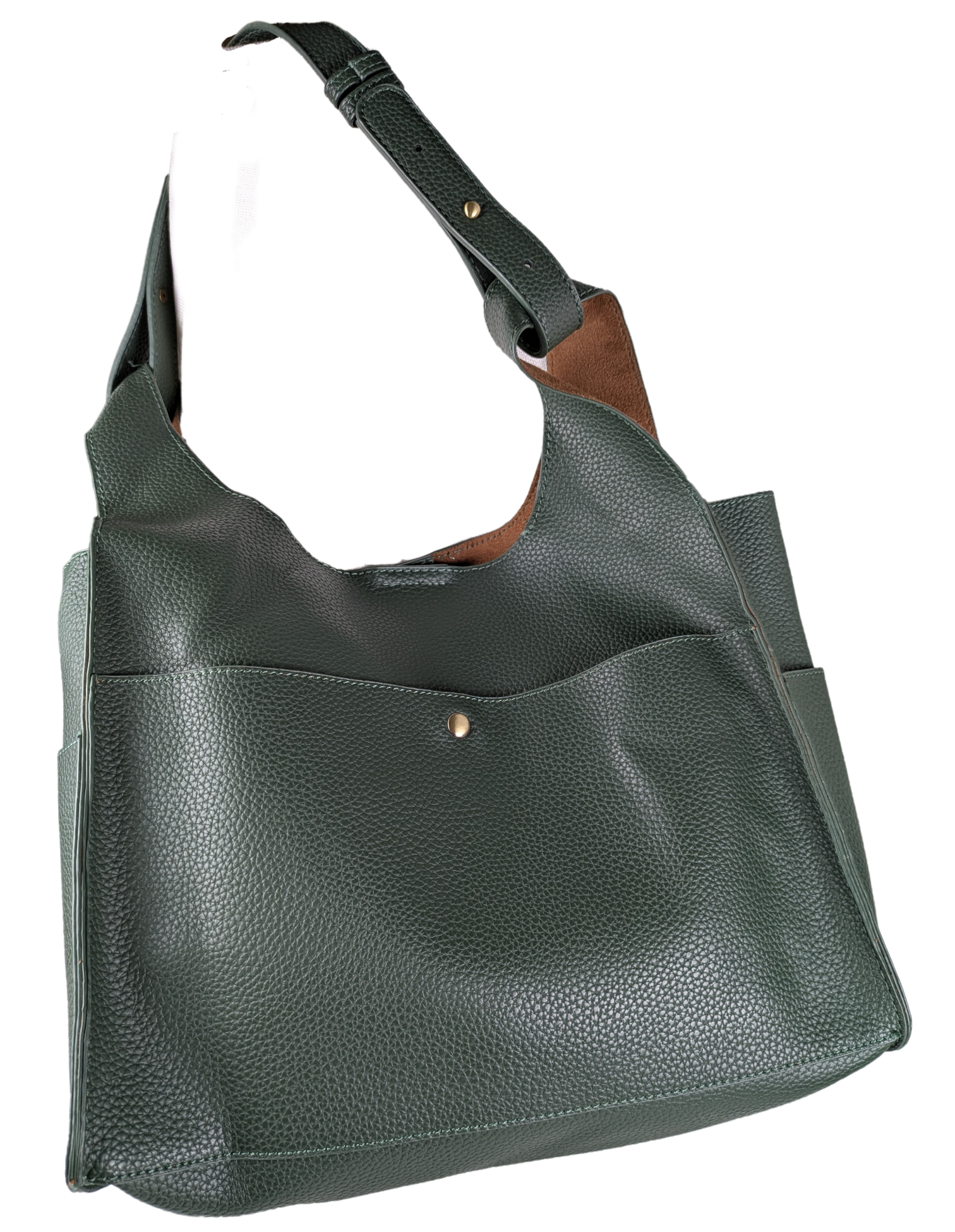 Anthropologie Ellery Pleather Slouchy Tote in Army Green Elevate your style with the Anthropologie Ellery Pleather Slouchy Tote! Made with high-quality pleather, thi