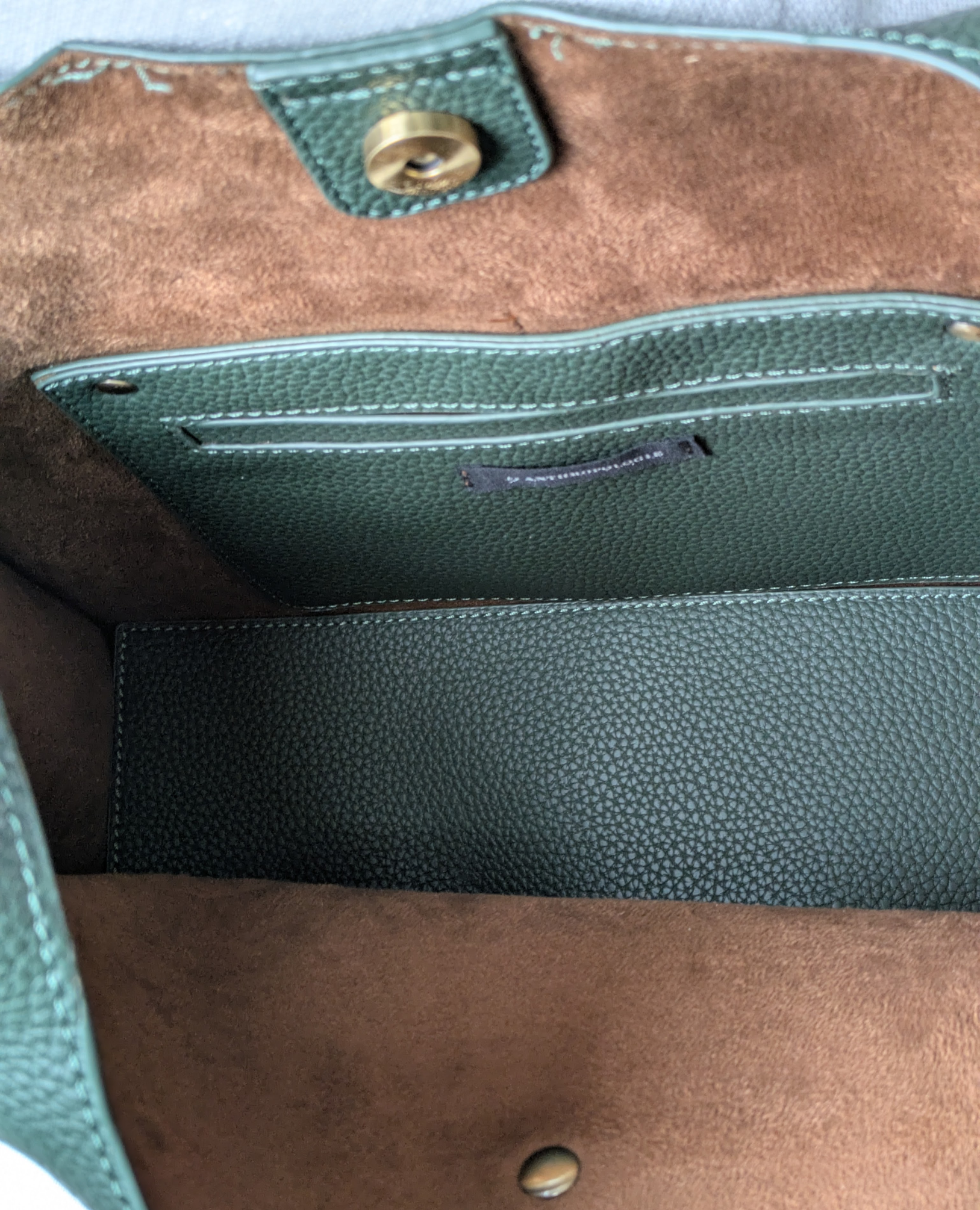 Anthropologie Ellery Pleather Slouchy Tote in Army Green Elevate your style with the Anthropologie Ellery Pleather Slouchy Tote! Made with high-quality pleather, thi
