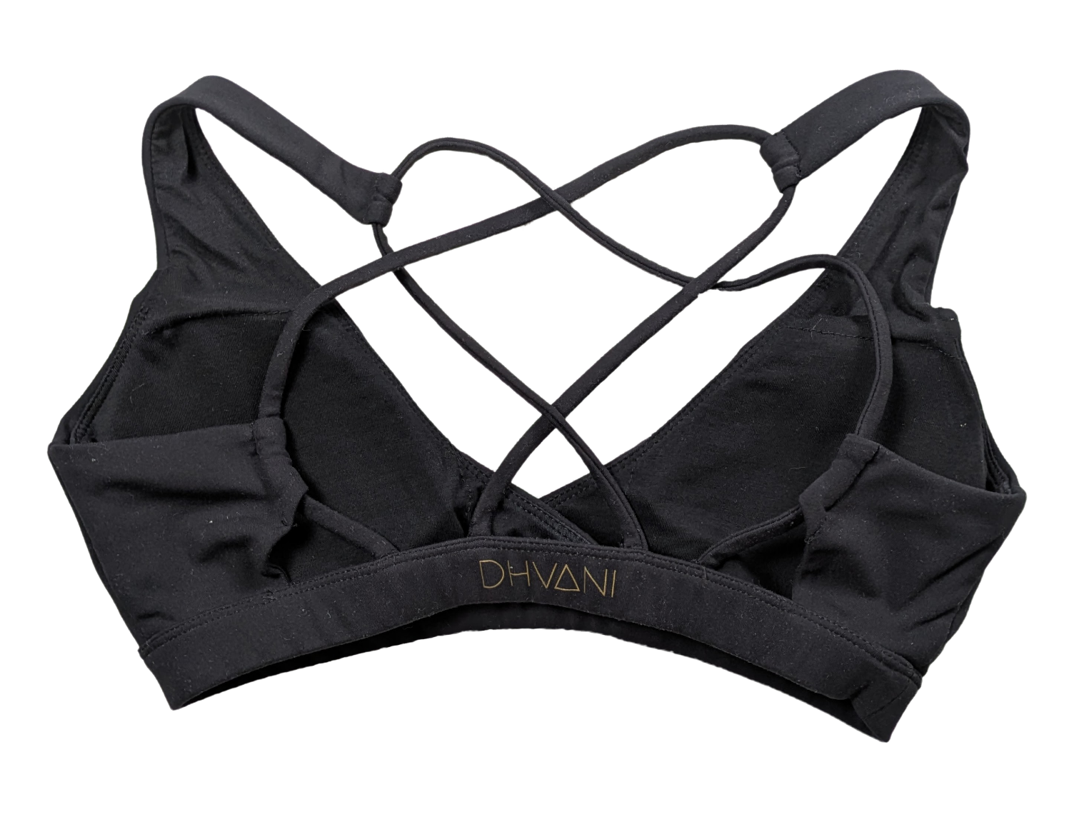 DHVANI Black Criss-Cross Sports Bras Size Small Get ready to slay your workout with DHVANI Black Criss-Cross Sports Bras (Size Small). Featuring criss-cross straps a