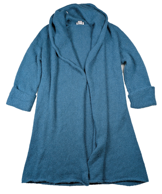 Soft Surroundings Telluride Topper Teal Sweater Coat Size Medium Get cozy and stylish with the Soft Surroundings Telluride Topper Teal Sweater Coat in size Medium. M