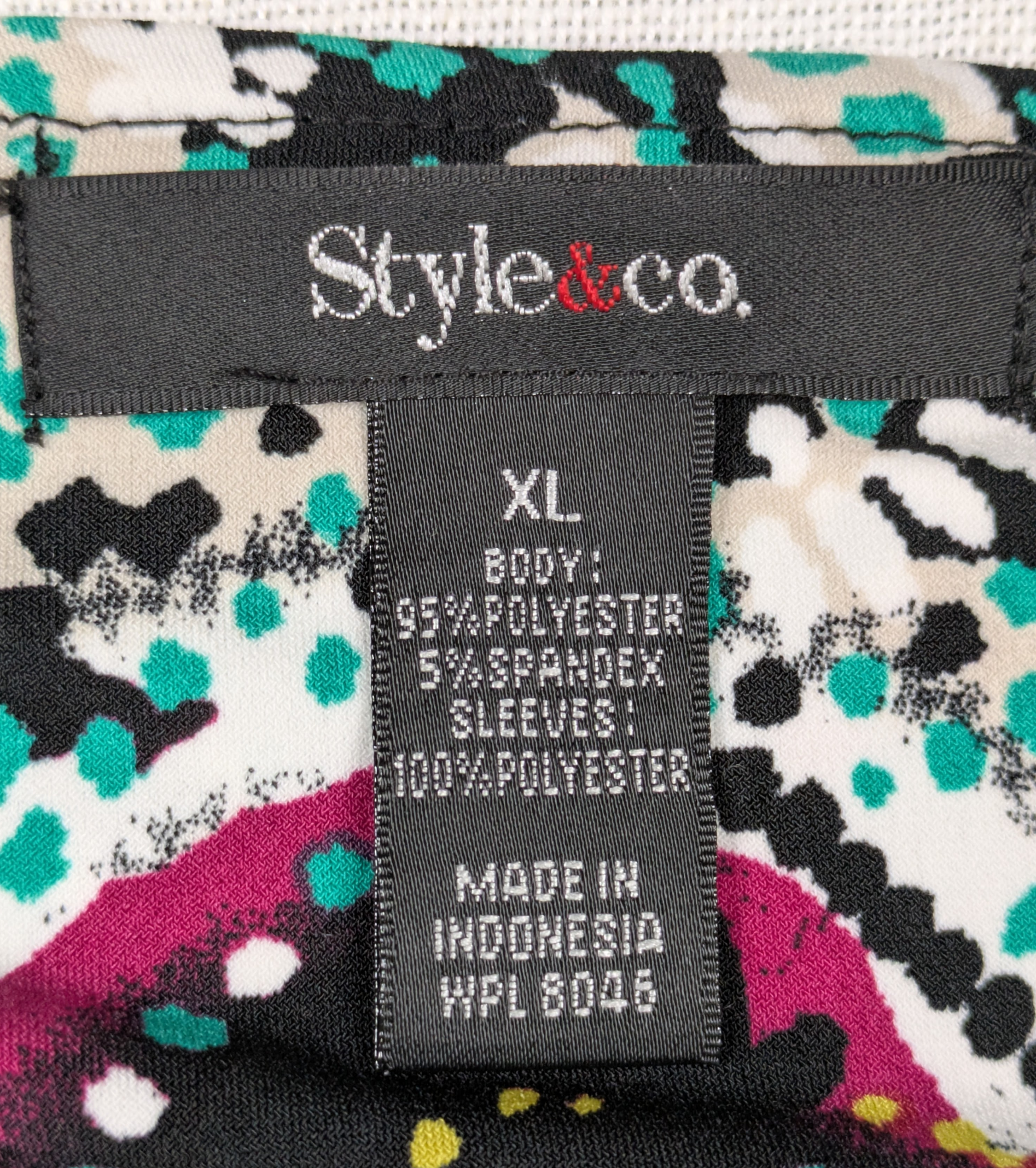 Style & Co. Colorful Paisley Tunic Dress with Bell Sleeves Size XL