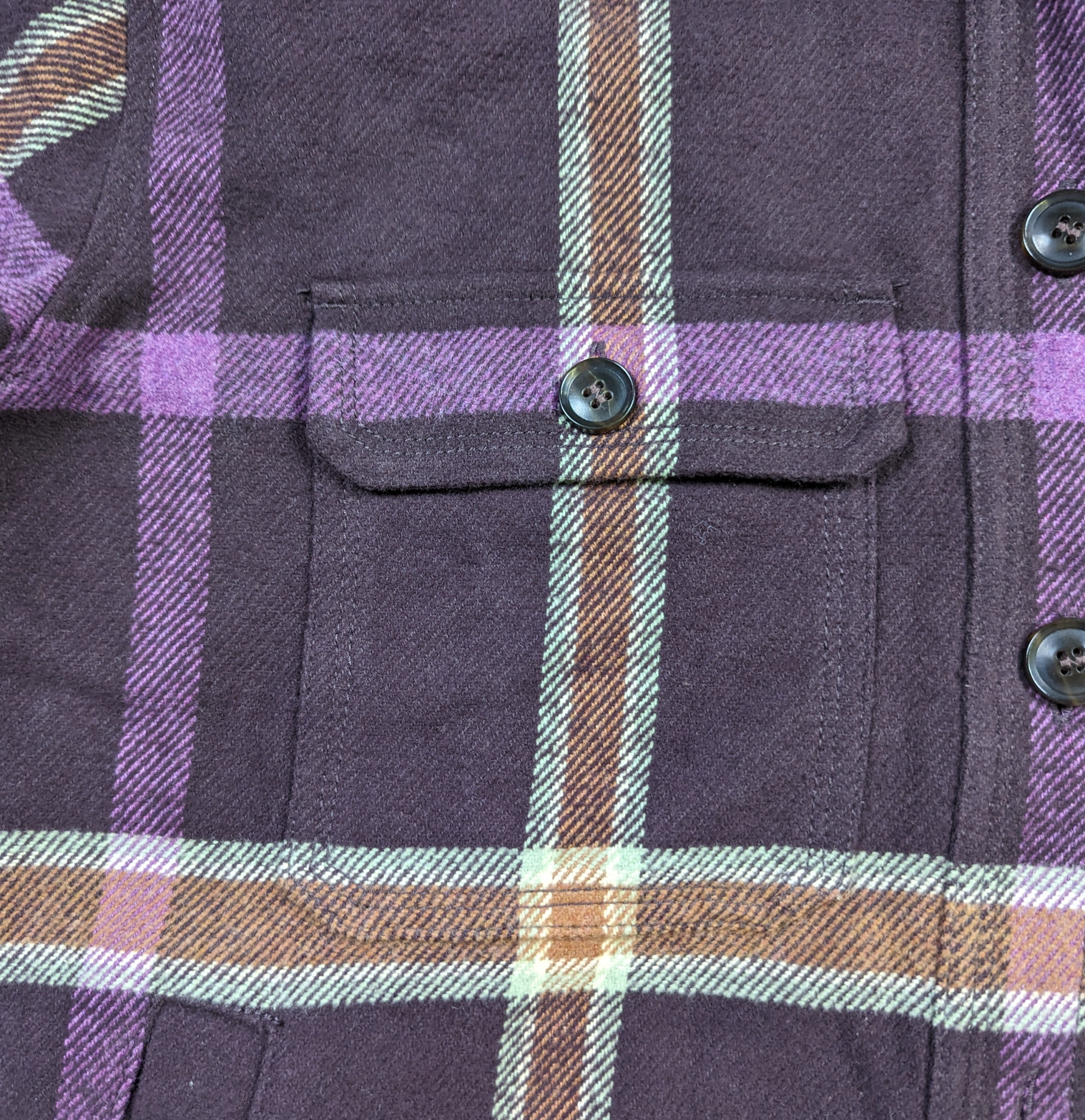 Madewell Tilda Purple Plaid Shacket - NWOT