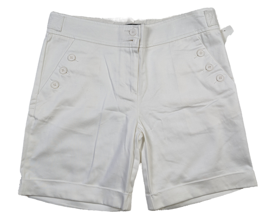 The Limited White Shorts Size 4 - NWT Stay cool and stylish in these Limited White Shorts, featuring front pockets with 3-button closure and back flap pockets for com
