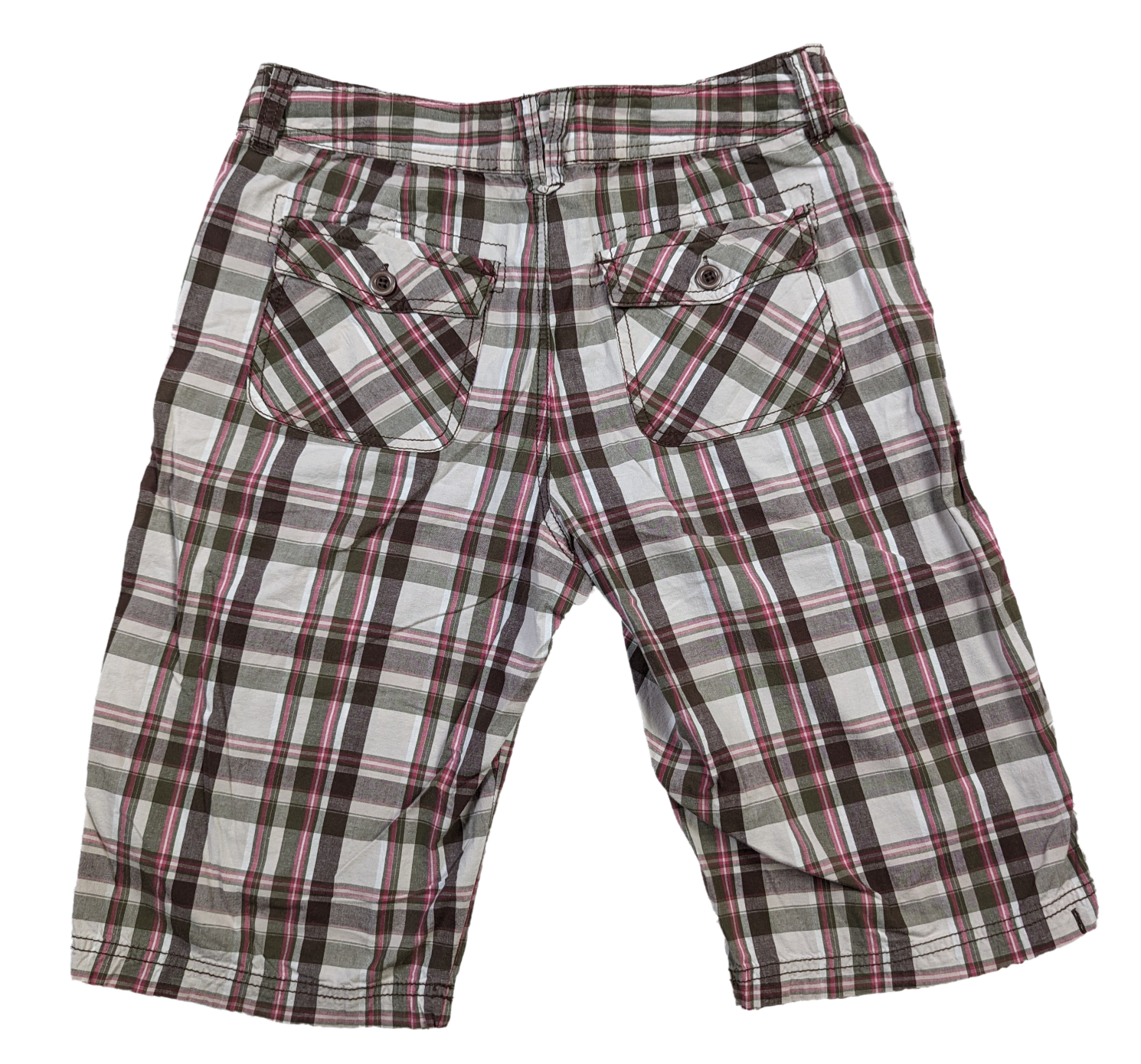 Dress Barn Plaid Bermuda Shorts Size 4 Step into Style with these