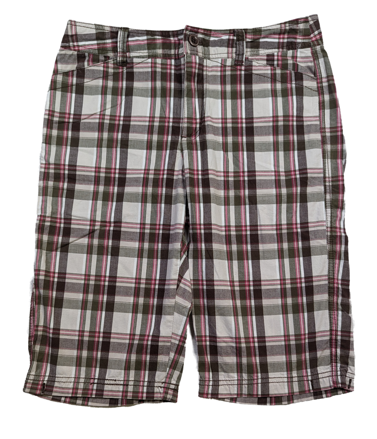 Dress Barn Plaid Bermuda Shorts Size 4 Step into Style with these