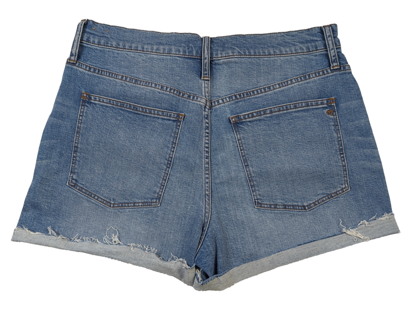 Madewell Denim Button Fly Shorts with Rolled hem Size 31 - 0