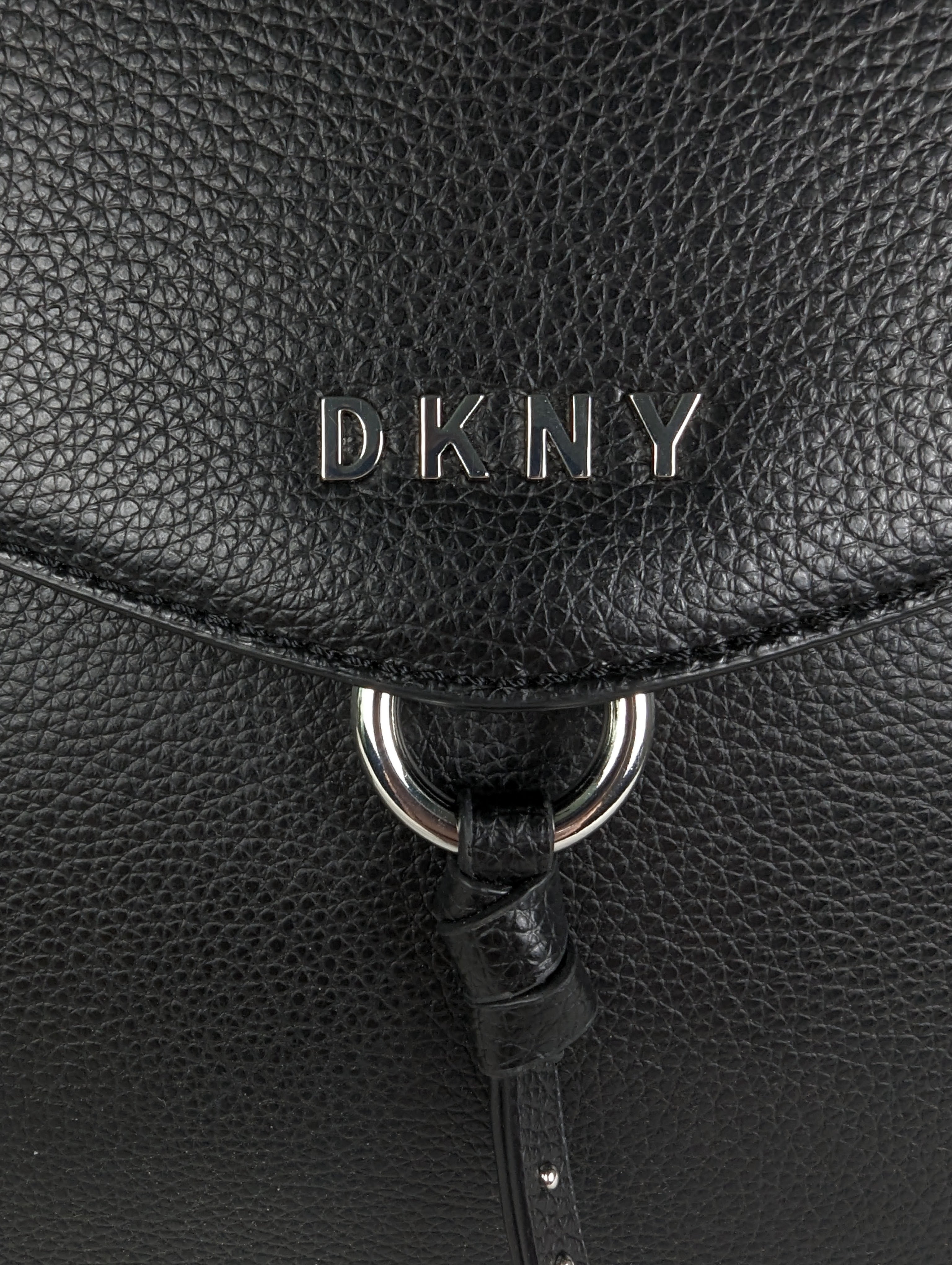 DKNYStylish version of the indispensable backpack, with lots of room for your daily essentials!  In excellent condition!
Measures:  L - 10"  W - 3"  H - 11 1/2"  Strap -HandbagDKNY Black Leather Backpack EUCDKNY Black Leather Backpack EUC