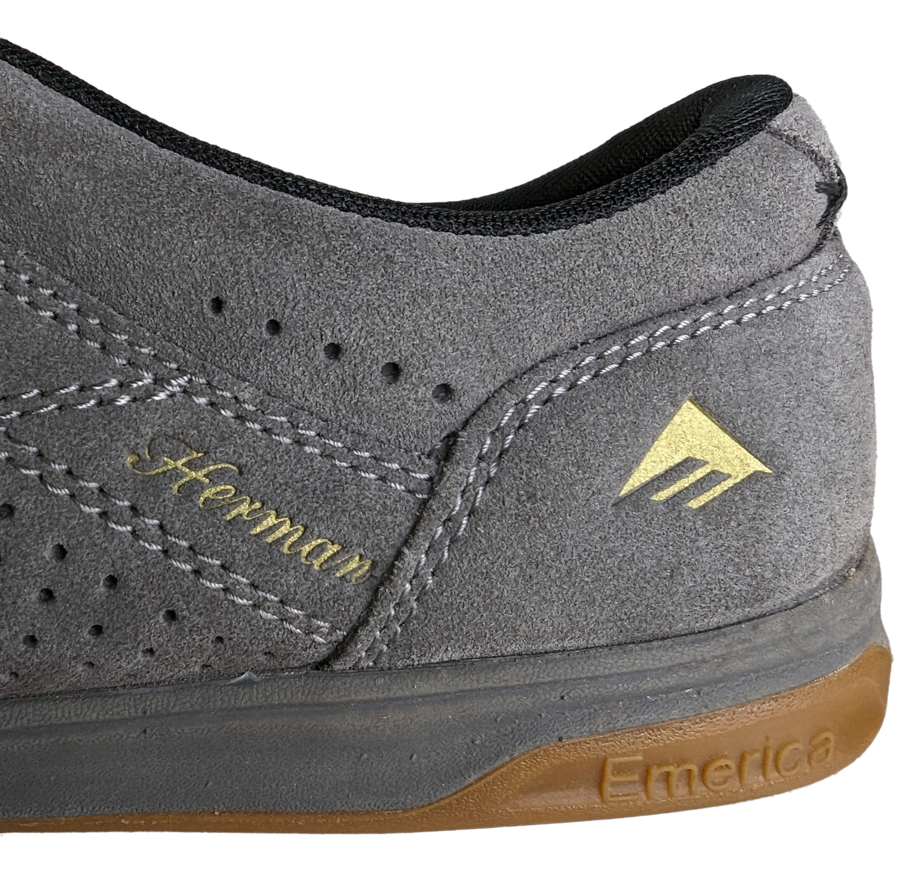 Emerica Footwear The Herman G6 Gray Suede Men's Skate Shoes