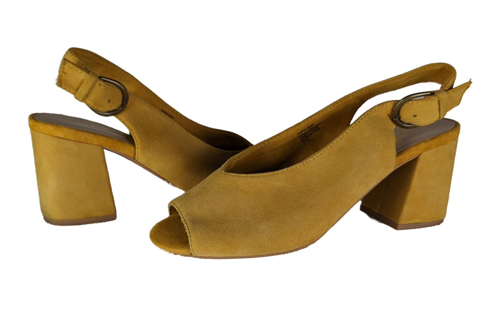 Seychelles Mustard Yellow Suede Chunky Heel Sandals Size 7 1/2 Step into the sun with Seychelles Mustard Yellow Suede Chunky Heel Sandals! These playful sandals feat