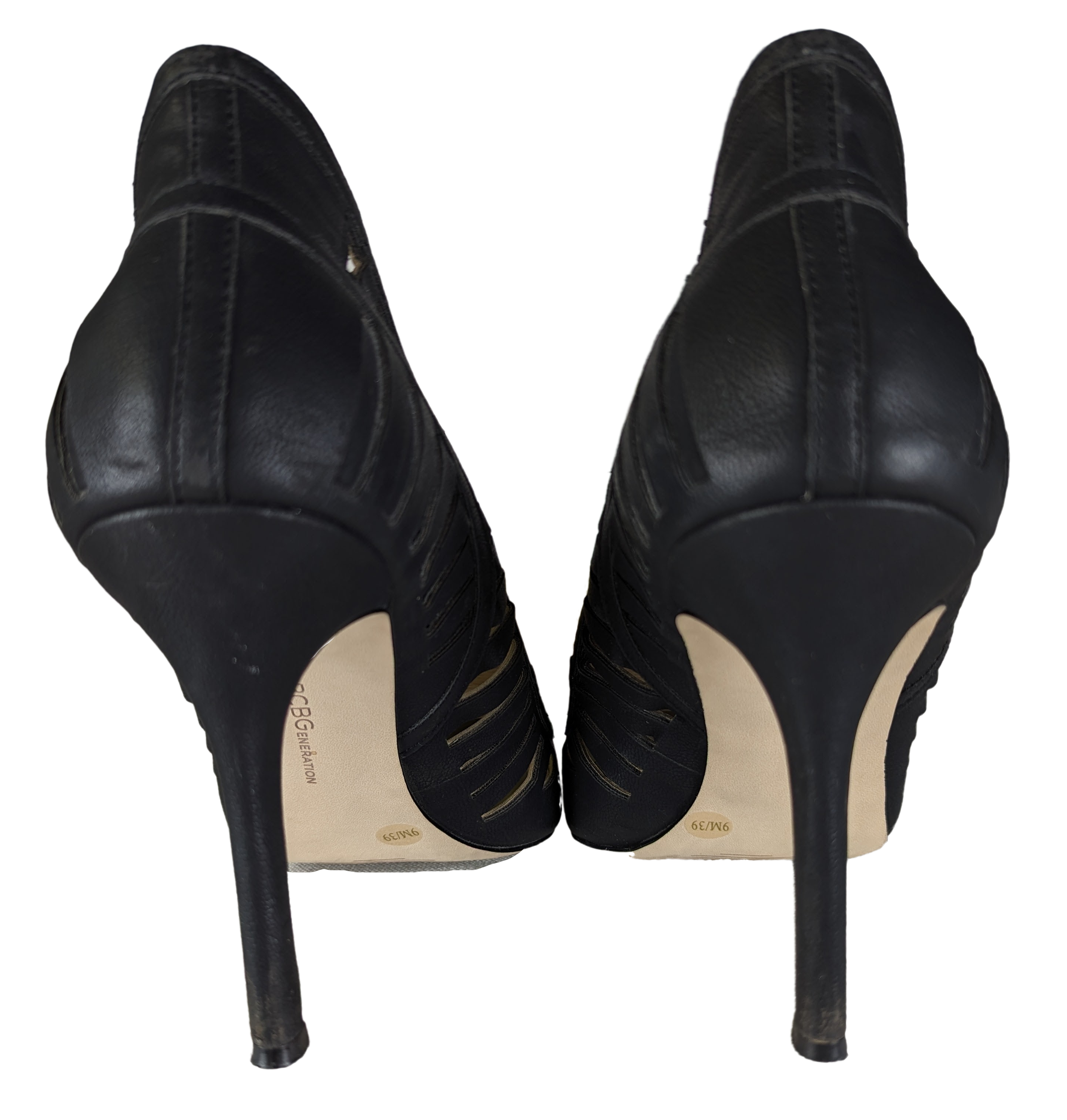 BCBGeneration Tillie Heels in Black Size 9 Elevate every step with BCBGeneration Tillie Heels! These black 4 inch heels feature stylish cut outs on the sides and are