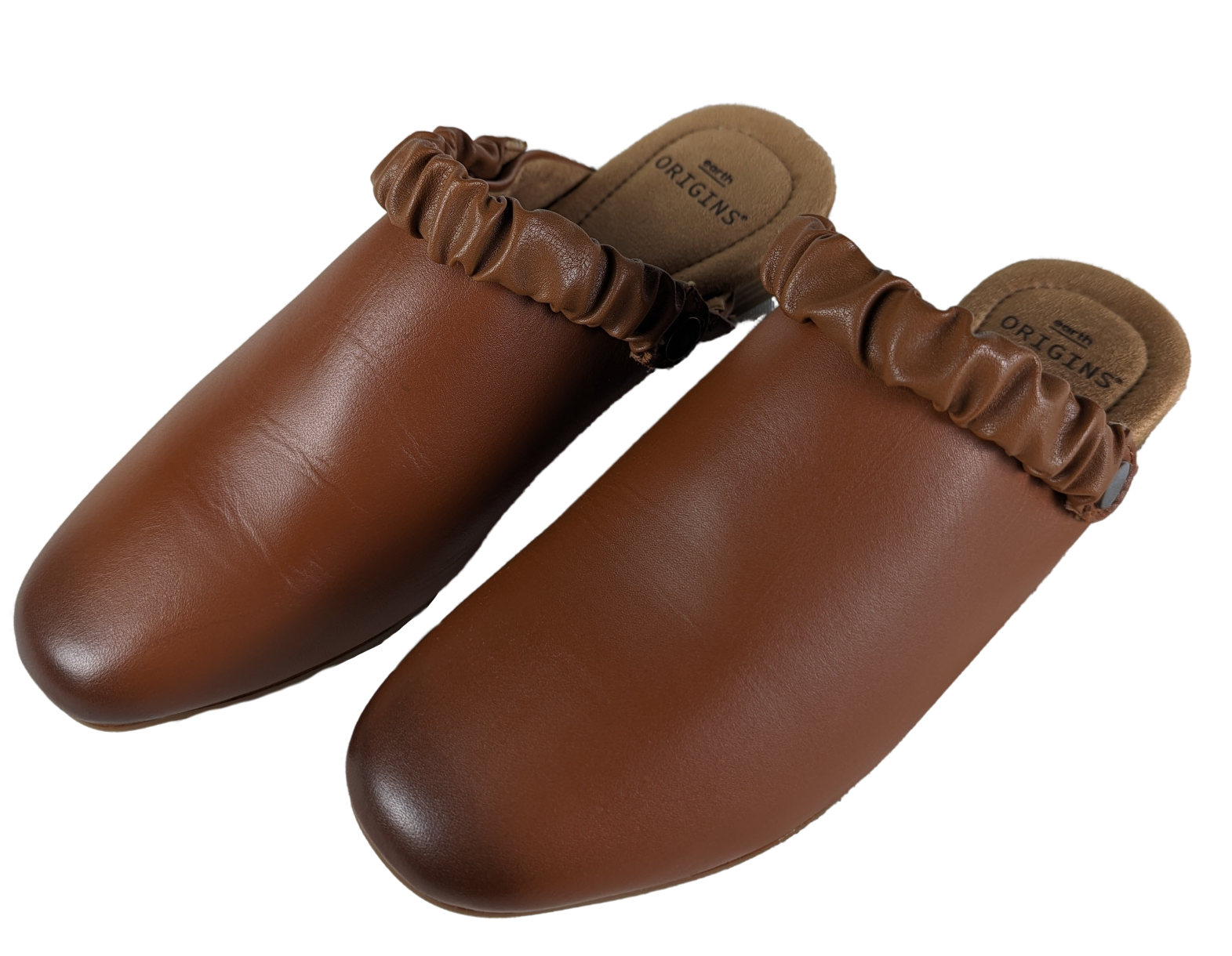 Earth Origins Ren Mule with Adjustable Back Size 7 1/2 W NIB Introducing the Earth Origins Ren Mule - the perfect combination of comfort and style. With a flexible f