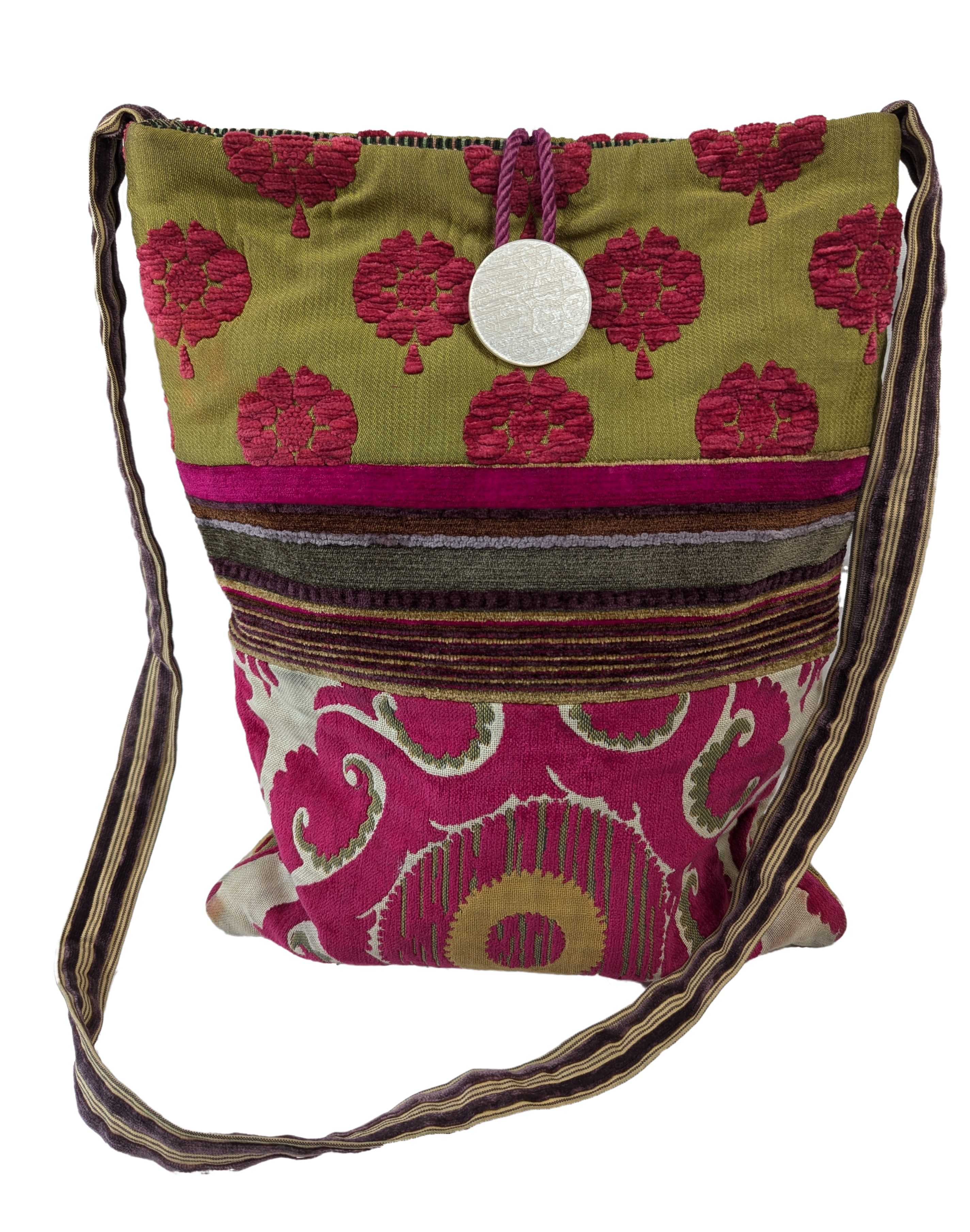 Dorit Collection Patchwork Purse Shoulder Bag Cottage Boho Fairy This Dorit Collection patchwork messenger bag, handmade by Dorit Berger, is the perfect blend of boh