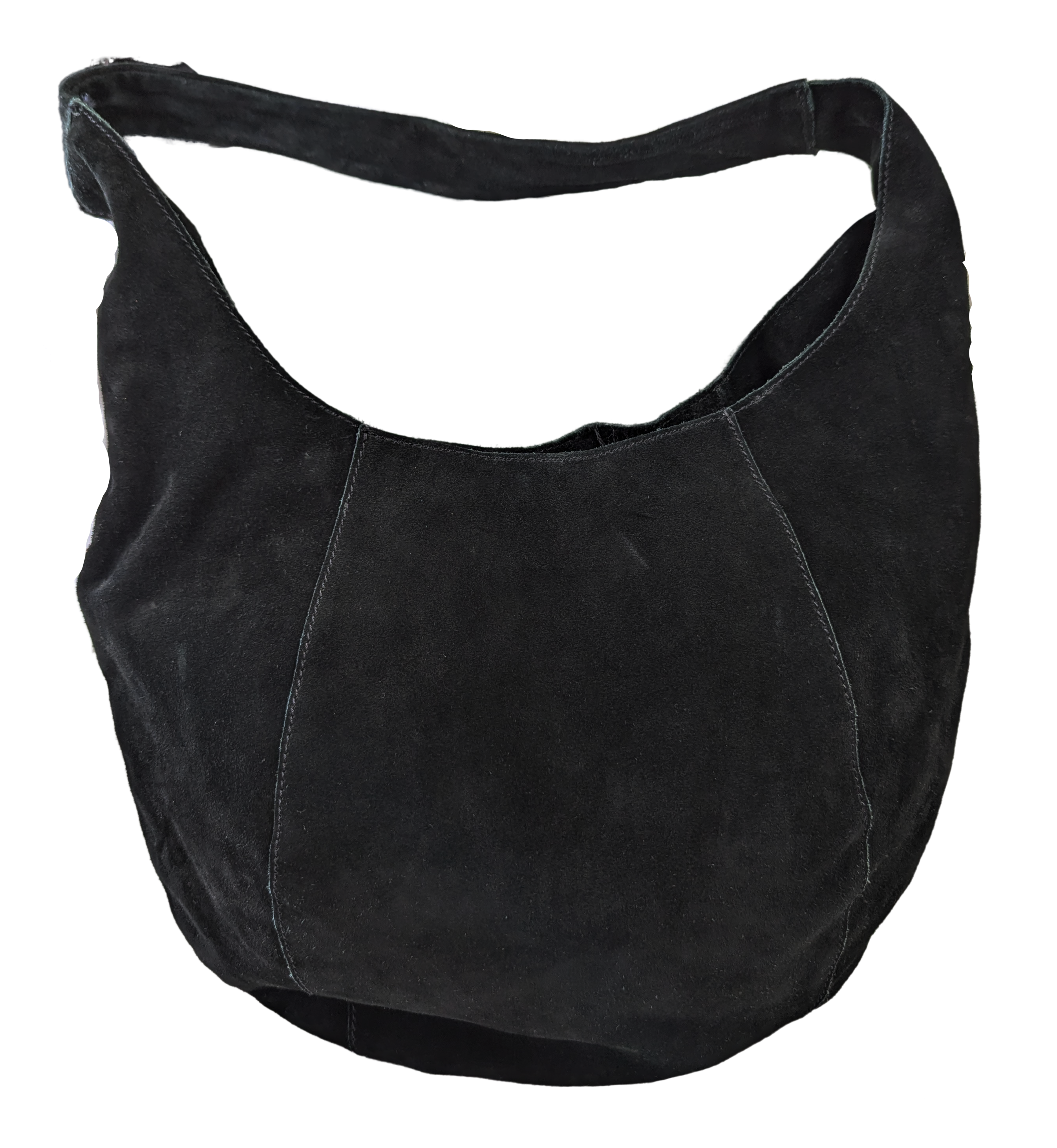 J Jill Black Suede Hobo Bag This J Jill Black Suede Hobo Bag is the perfect accessory for any outfit. Featuring a hidden magnetic closure and inner zip pocket, this 