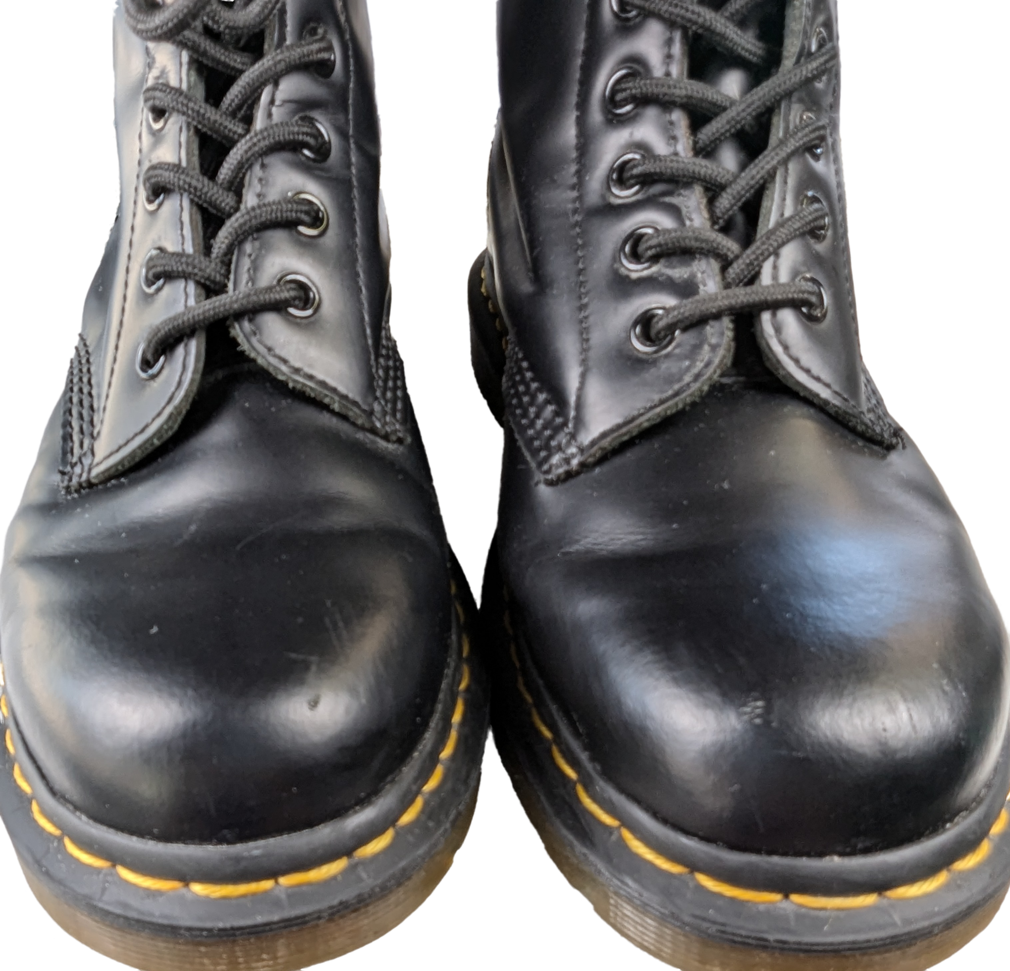 Doc Marten's Black 1460 Boots EUC Size 7  These Doc Marten's 1460 boots are a must-have for any fashion-forward woman. Crafted from high-quality leather, these lace-u