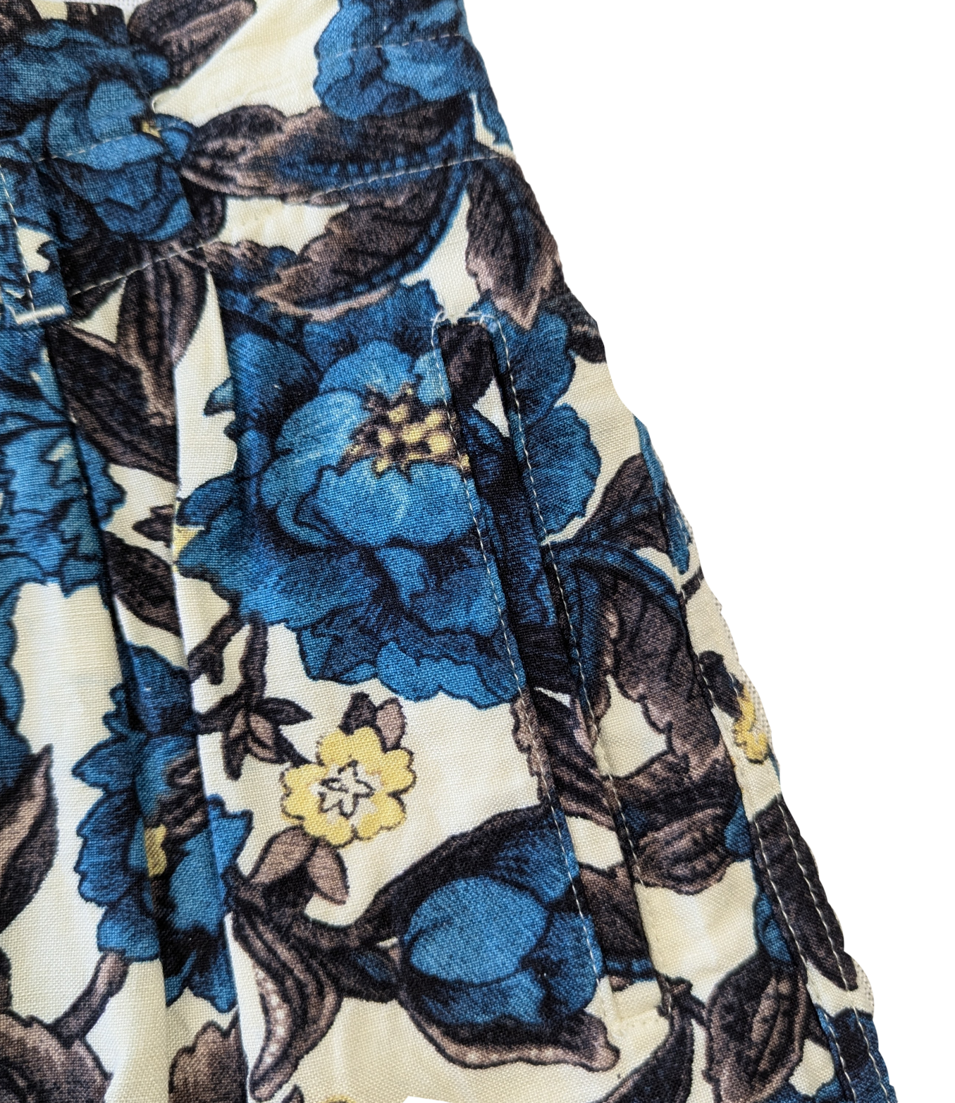 Loft Printed Mini Skirt with Side Pockets and Elastic Waist Size SP