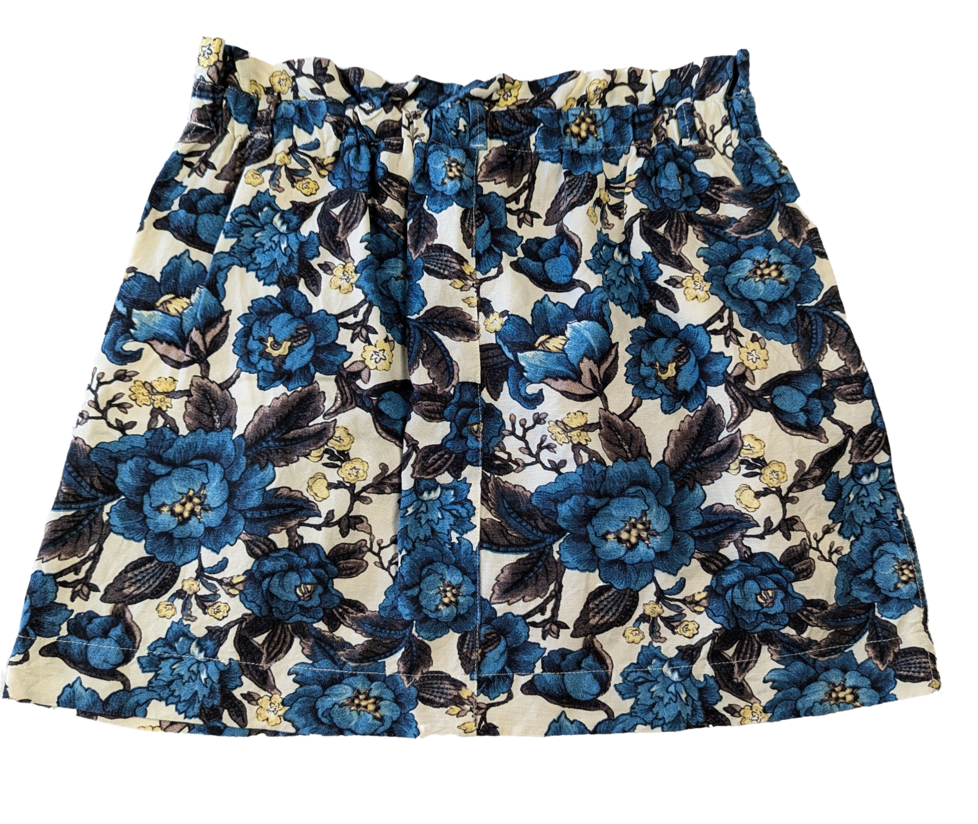 Loft Printed Mini Skirt with Side Pockets and Elastic Waist Size SP - 0