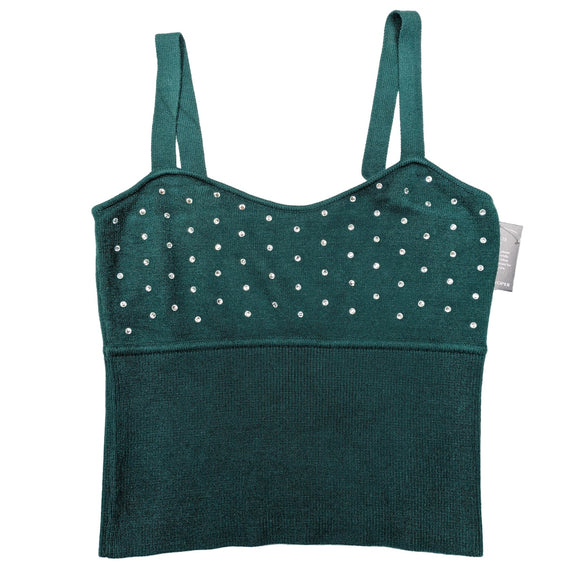 Boston Proper Sweater Tank with Rhinestone embellishments Size XL