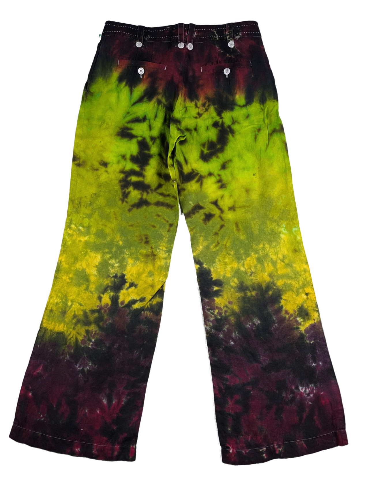 H & M Tie-Dyed Wide Leg Linen Pants Size 6 Linen pants that stand out and are so cool!  These wide-leg pants are on trend and will be your faves! H & M Tie-Dyed Wide