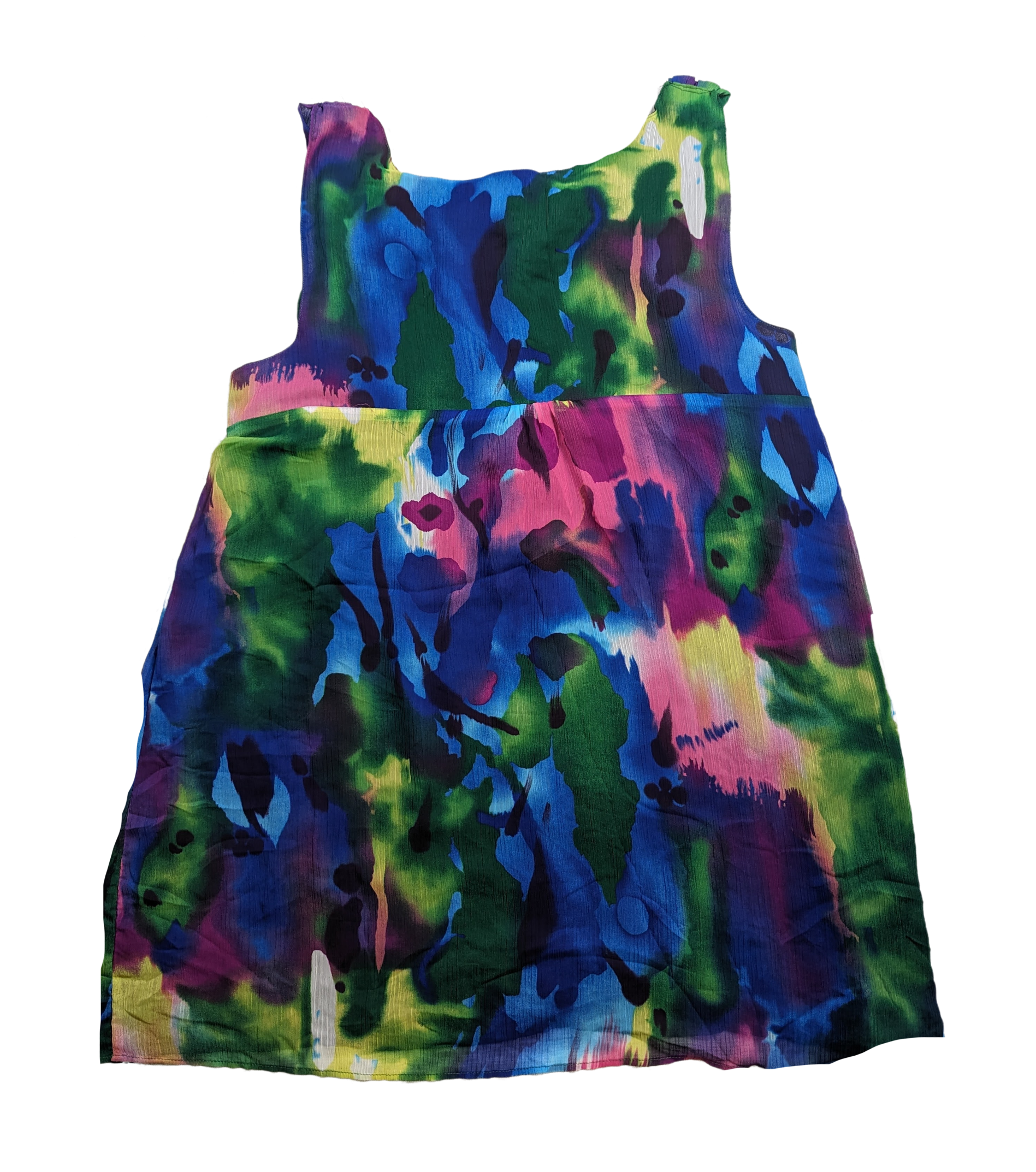 Lane Bryant watercolor Abstract Mini chiffon Dress Unleash your artistic side with the Lane Bryant Watercolor Abstract Mini Chiffon Dress. Perfect for a size 28, thi