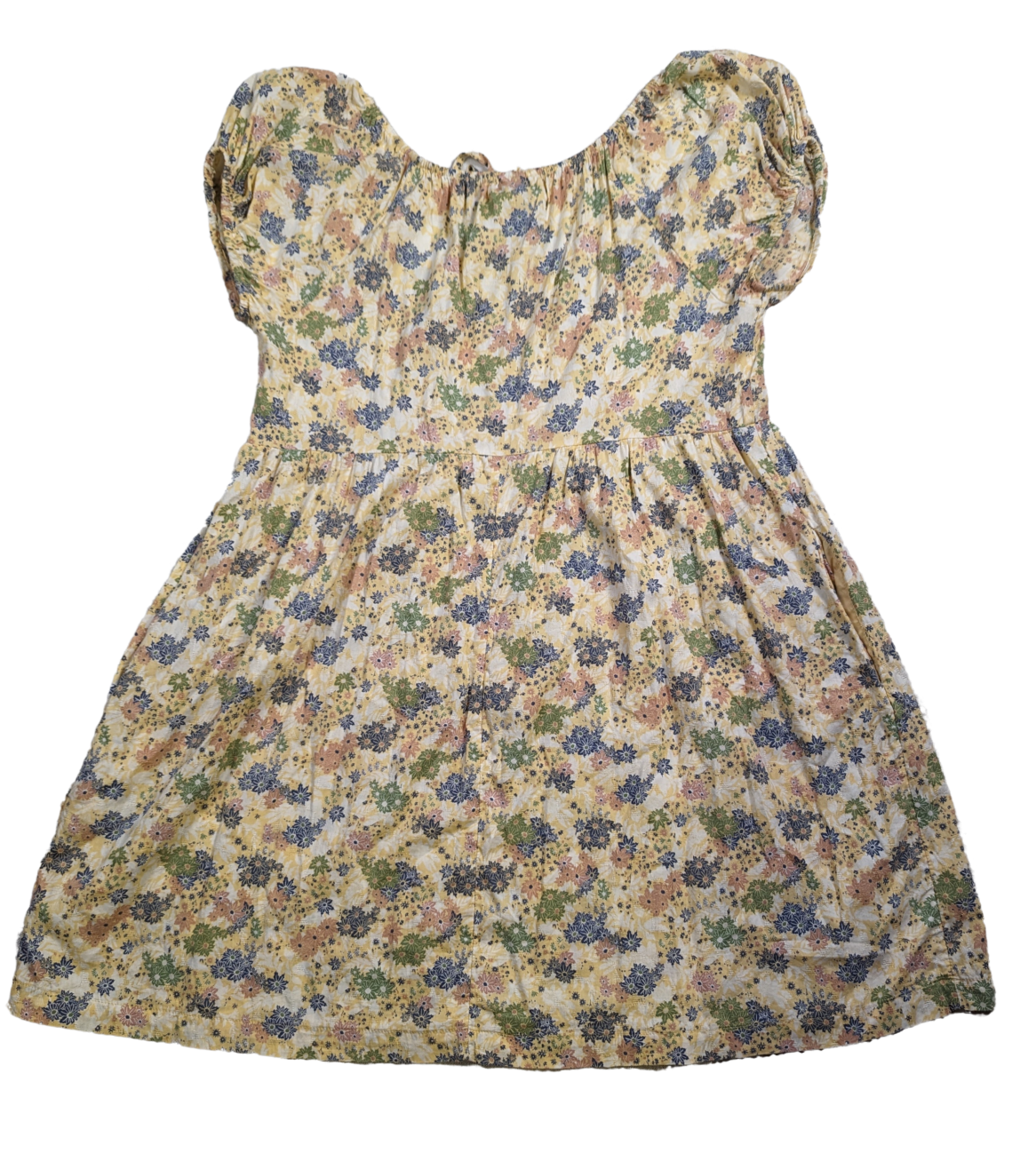 Universal Thread Floral Print Sun Dress Size Medium This Universal Thread sun dress will have you feeling like a blooming flower! With puff sleeves, side pockets and