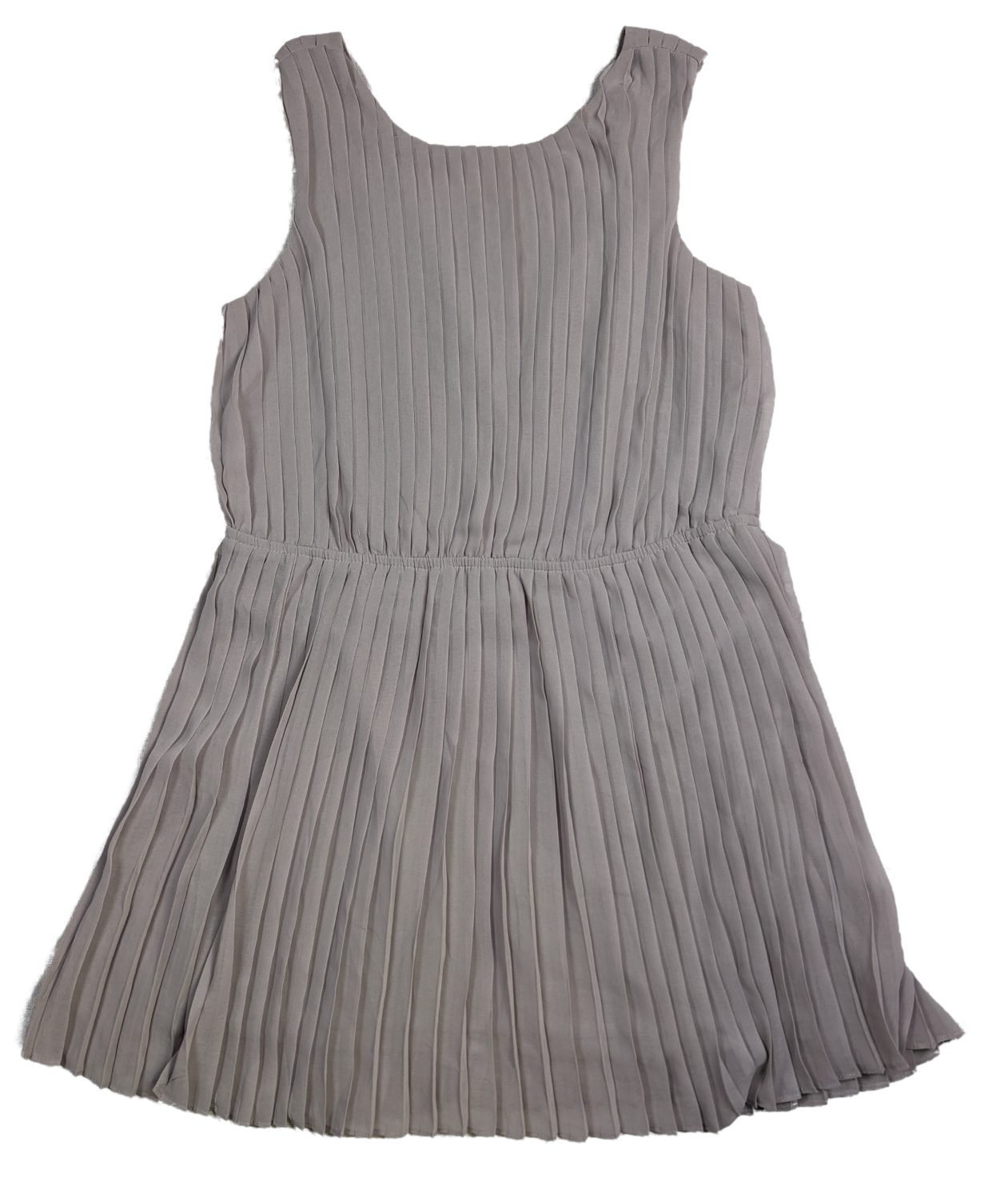 Lush Champagne Pleated Mini Dress Size Medium Indulge in luxury with the Lush Champagne Pleated Mini Dress. The pleats provide a flattering fit while the sleeveless