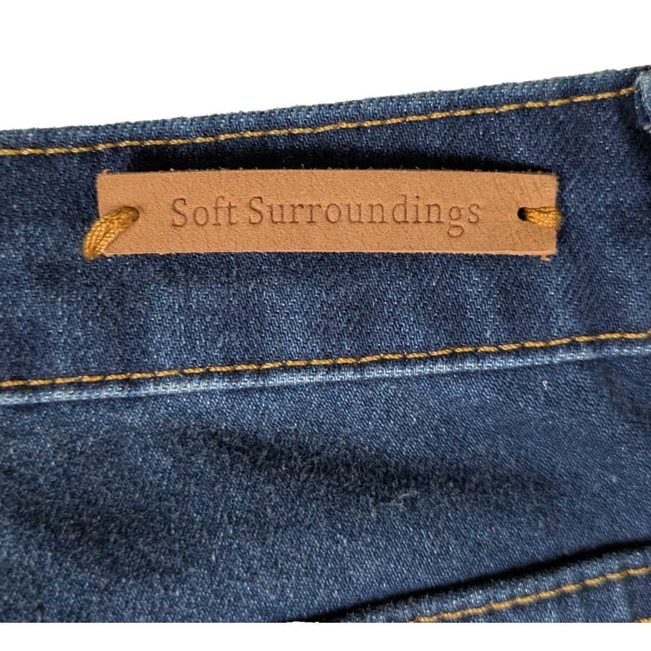 Soft Surroundings Fly Front Flare Ultimate Denim Size 16 NWT