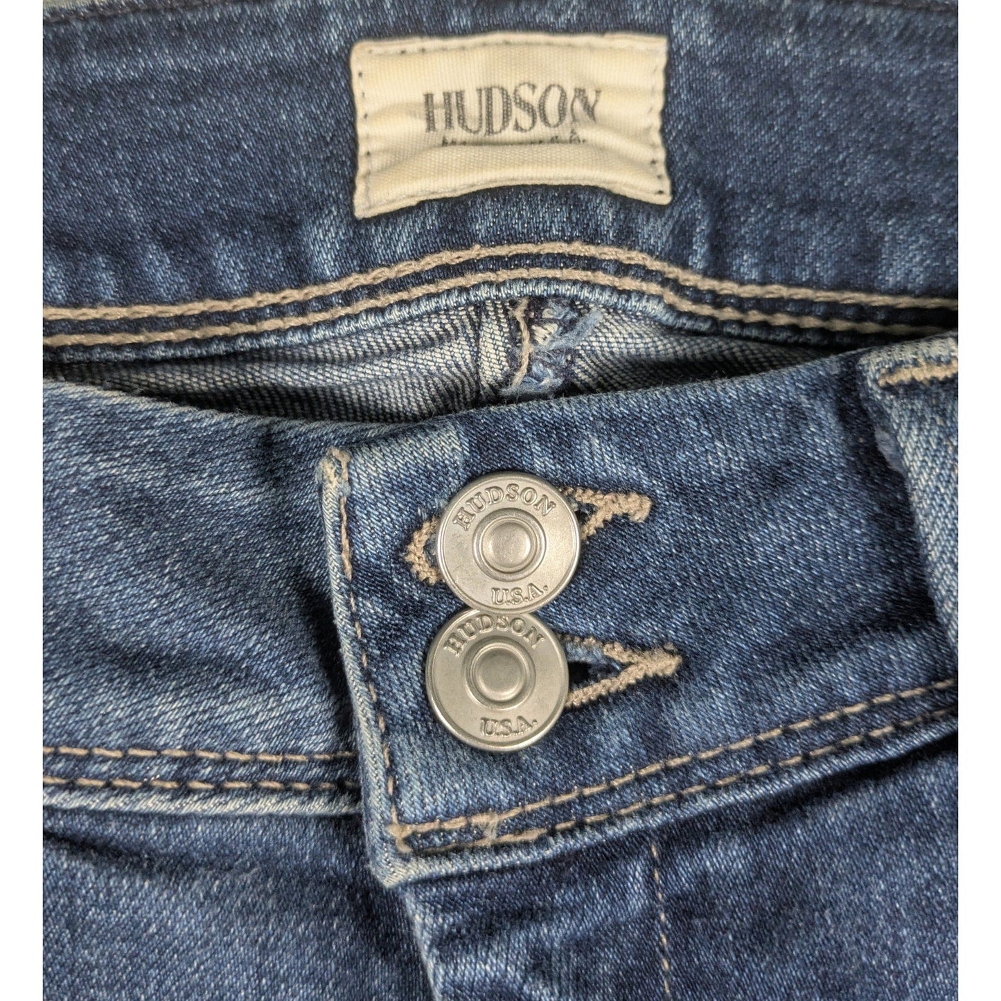 Hudson Colin Skinny Crop Ankle Mid Rise Jeans Flap Pocket NWOT Size 27Elevate your denim collection with these fantastic Hudson Colin Skinny Crop Ankle Mid Rise Jean