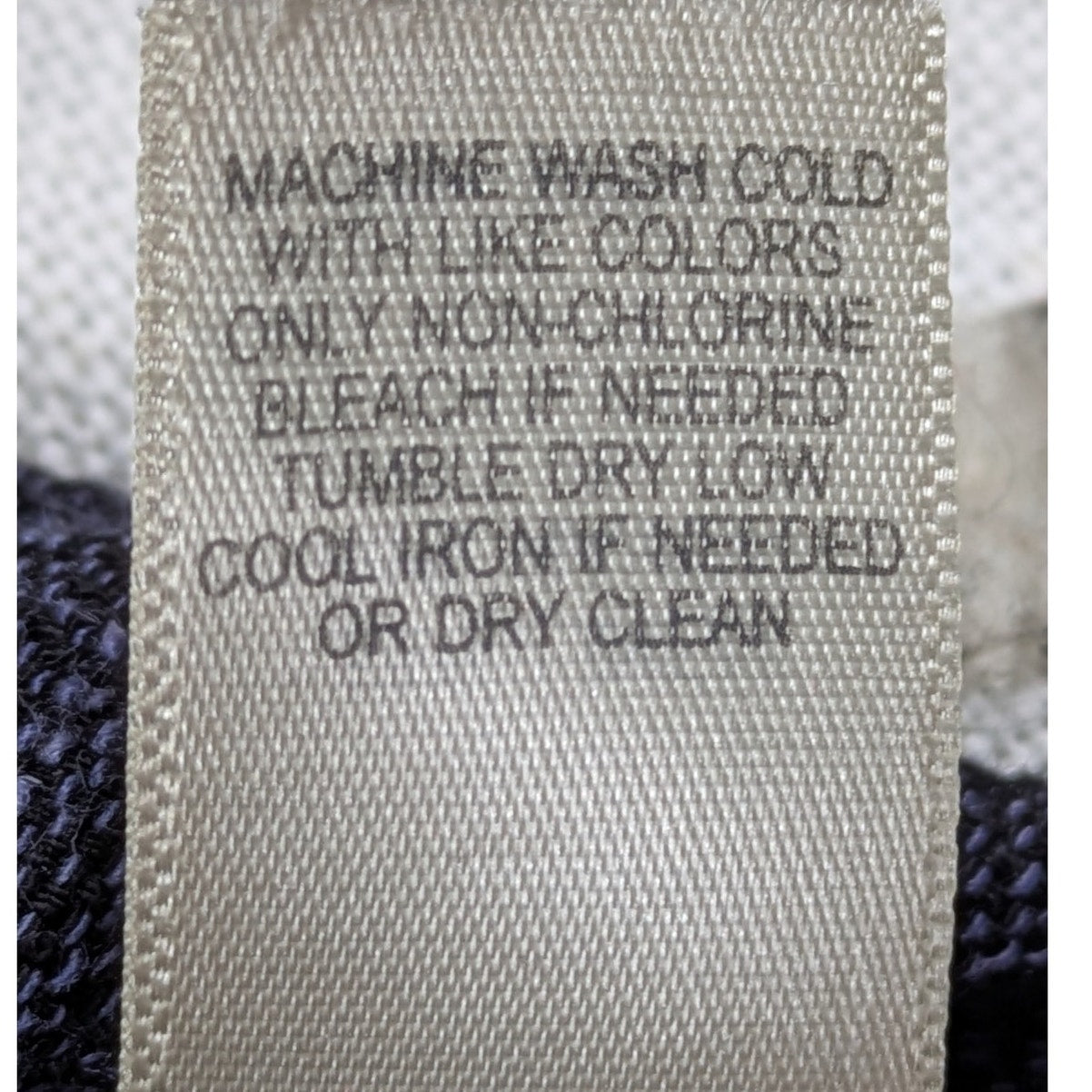 J. Jill Linen Blend Denim Jacket Blazer Dark Blue Fringe Pockets Buttons Size 10