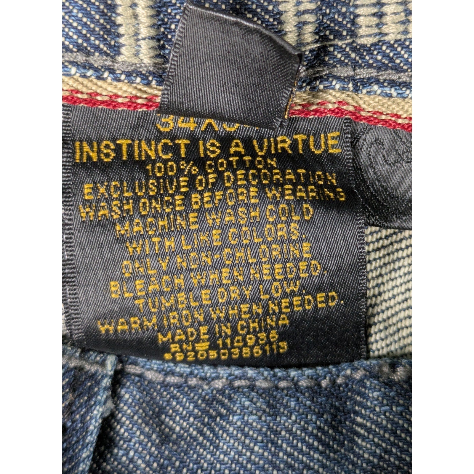 Helix Boot Cut Men's Jeans with Embroidered Pockets Size 34/34 Sustainable fashion isn't about compromise—it's about choosing pieces with soul. This pair carries his