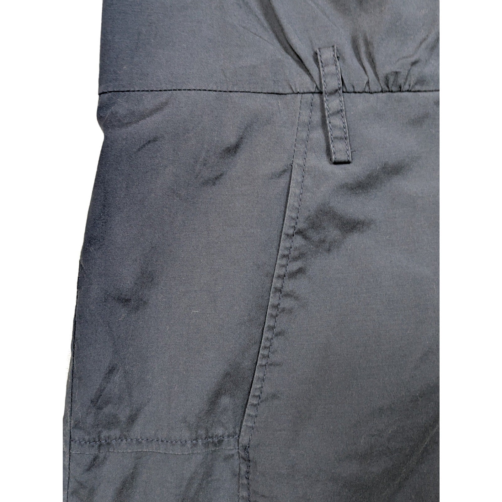 Tory Burch Zip-Front Navy Sleeveless Shirt Dress Size 10